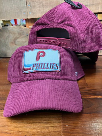 Phillies Cooperstown Cardinal Wax Pack Edition Corduroy Snapback Hat