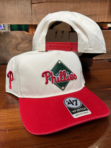 Phillies Natural Base Knock Hitch Snapback Hat