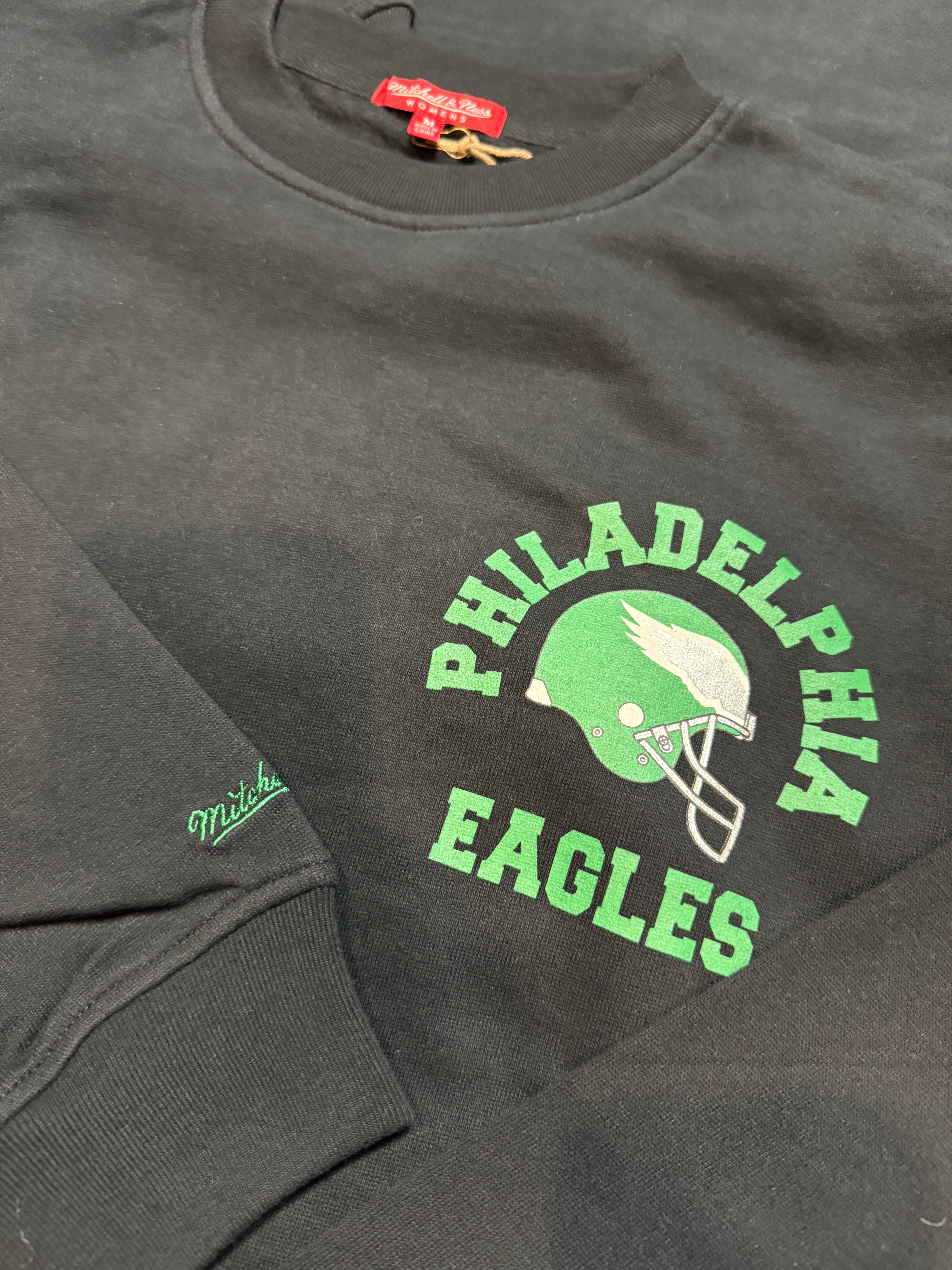 Ladies Philadelphia Eagles Throwback LT Crew Sweatshirt