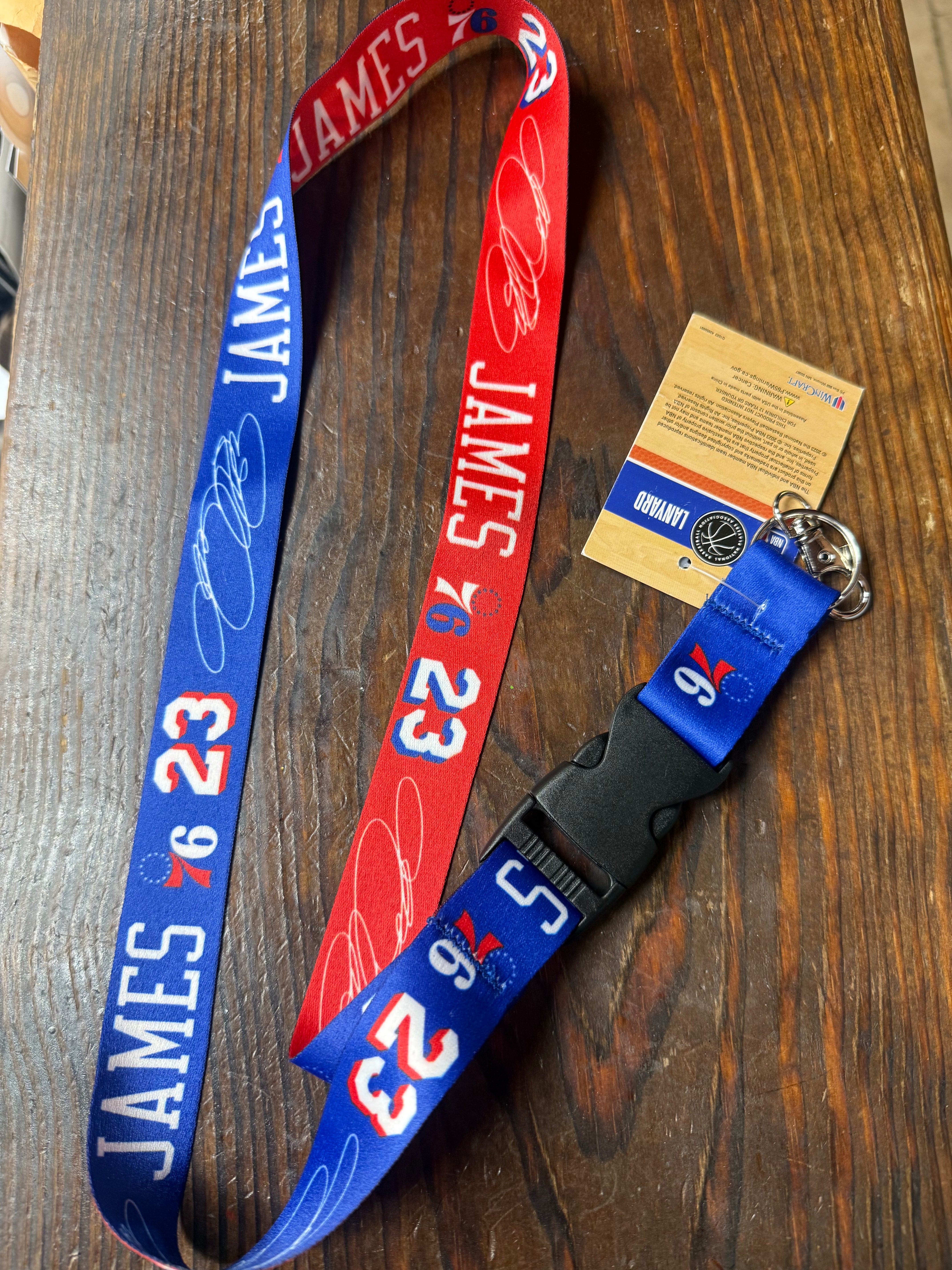 LeBron James Sixers Lanyard