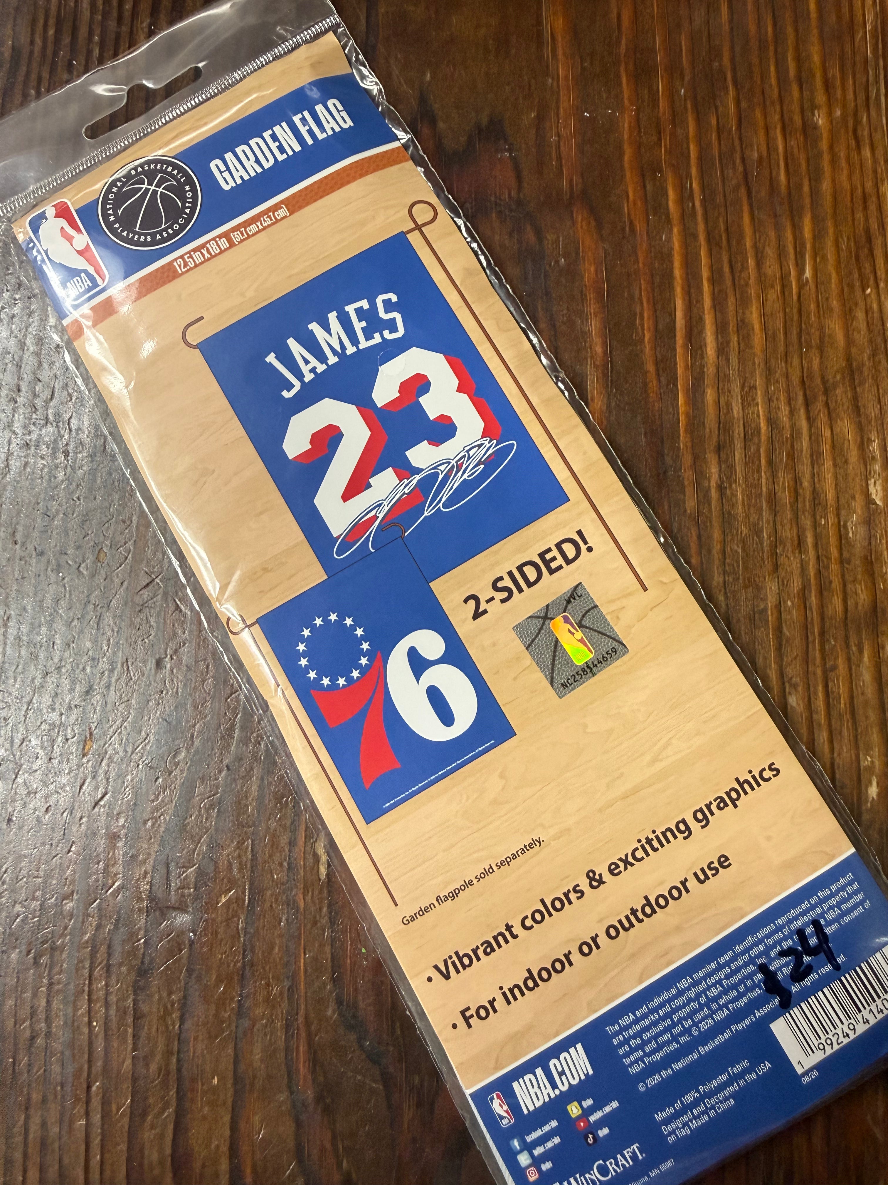 LeBron James Sixers Garden Flag