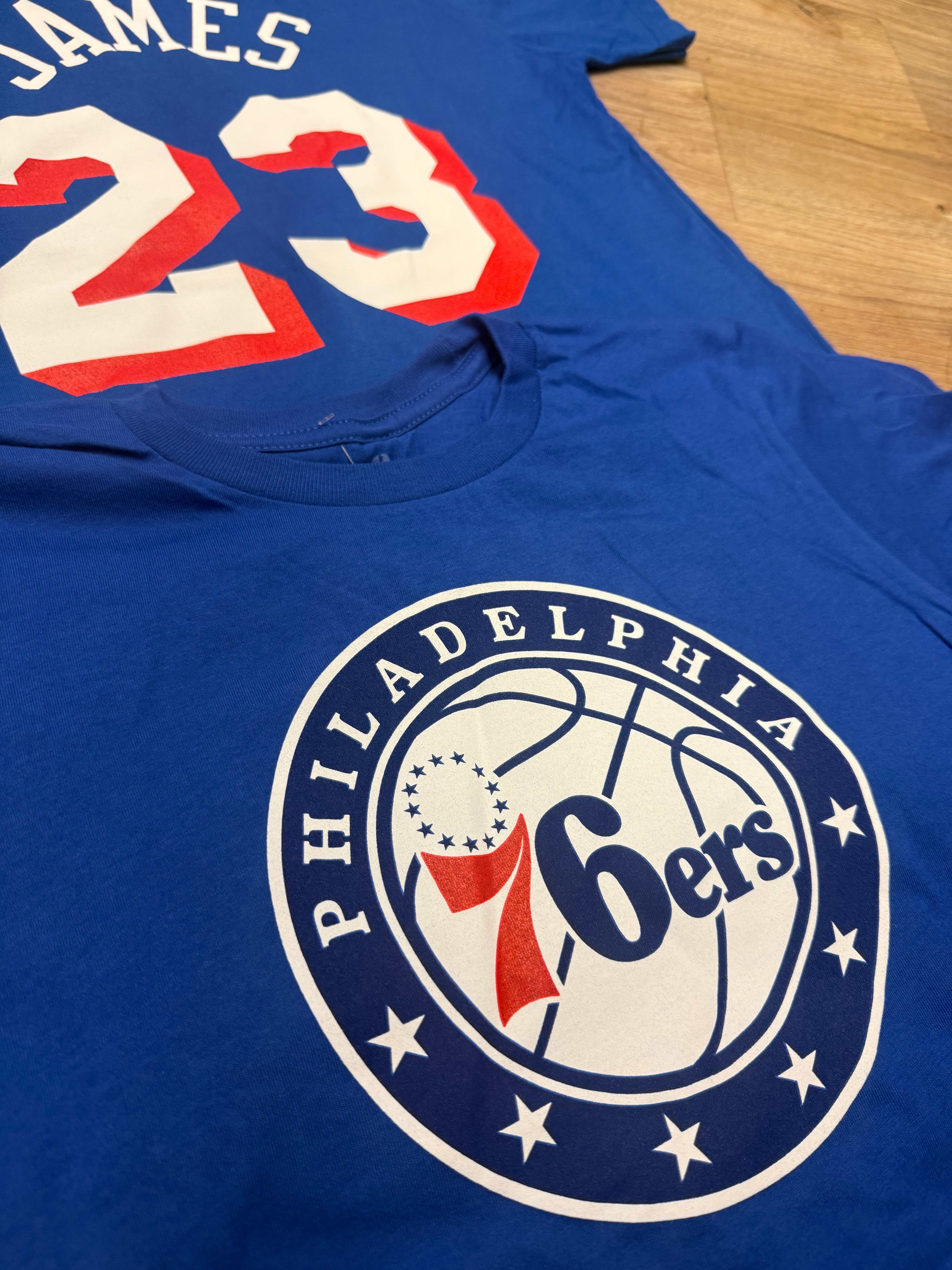 Kids Lebron James Sixers Shersey Name and Number Tee