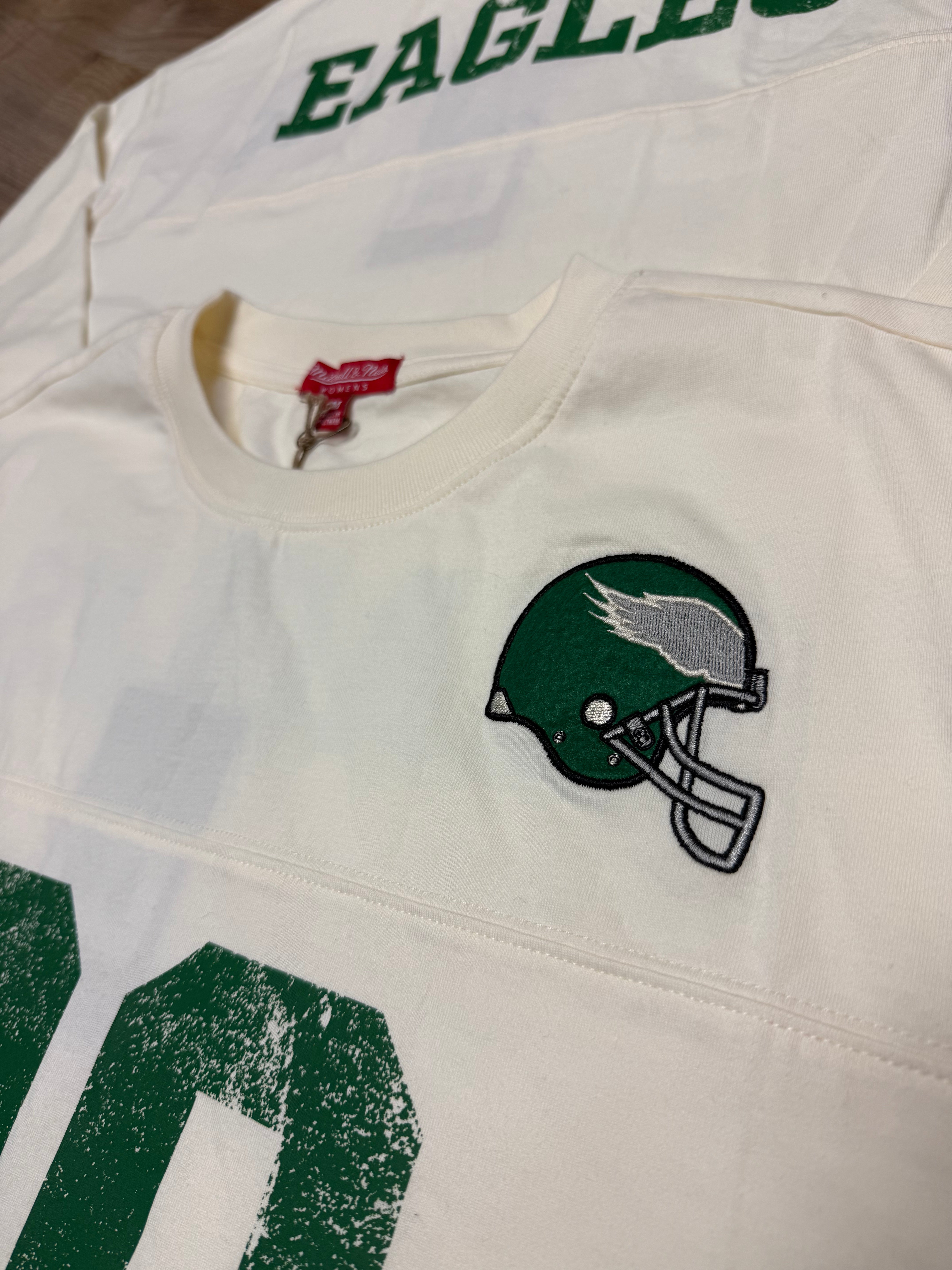Ladies Eagles Retro Roots Oversized 3/4 Sleeve Tee