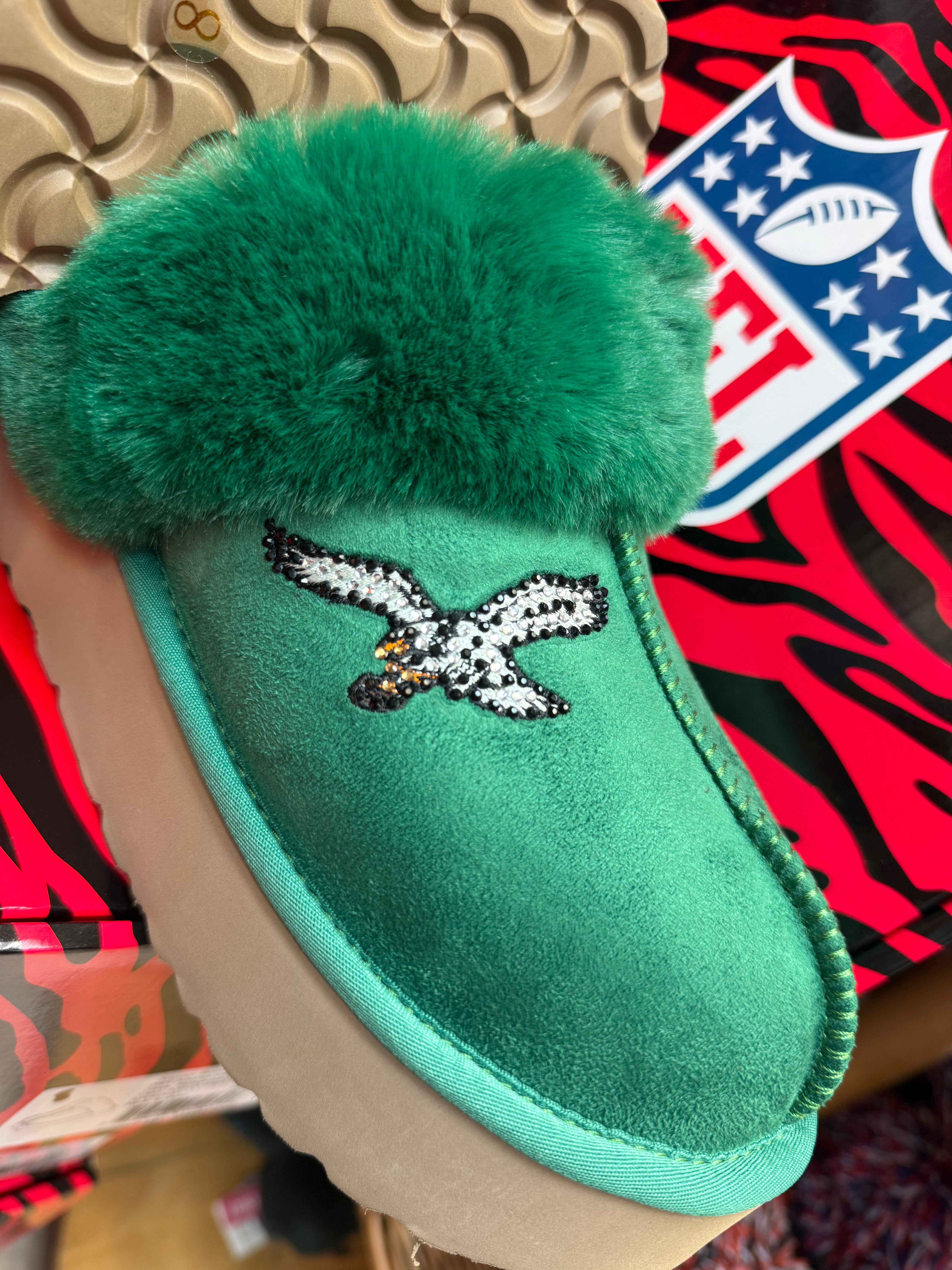 Eagles Fabgating by Cuce Kelly Green Slipper Boots