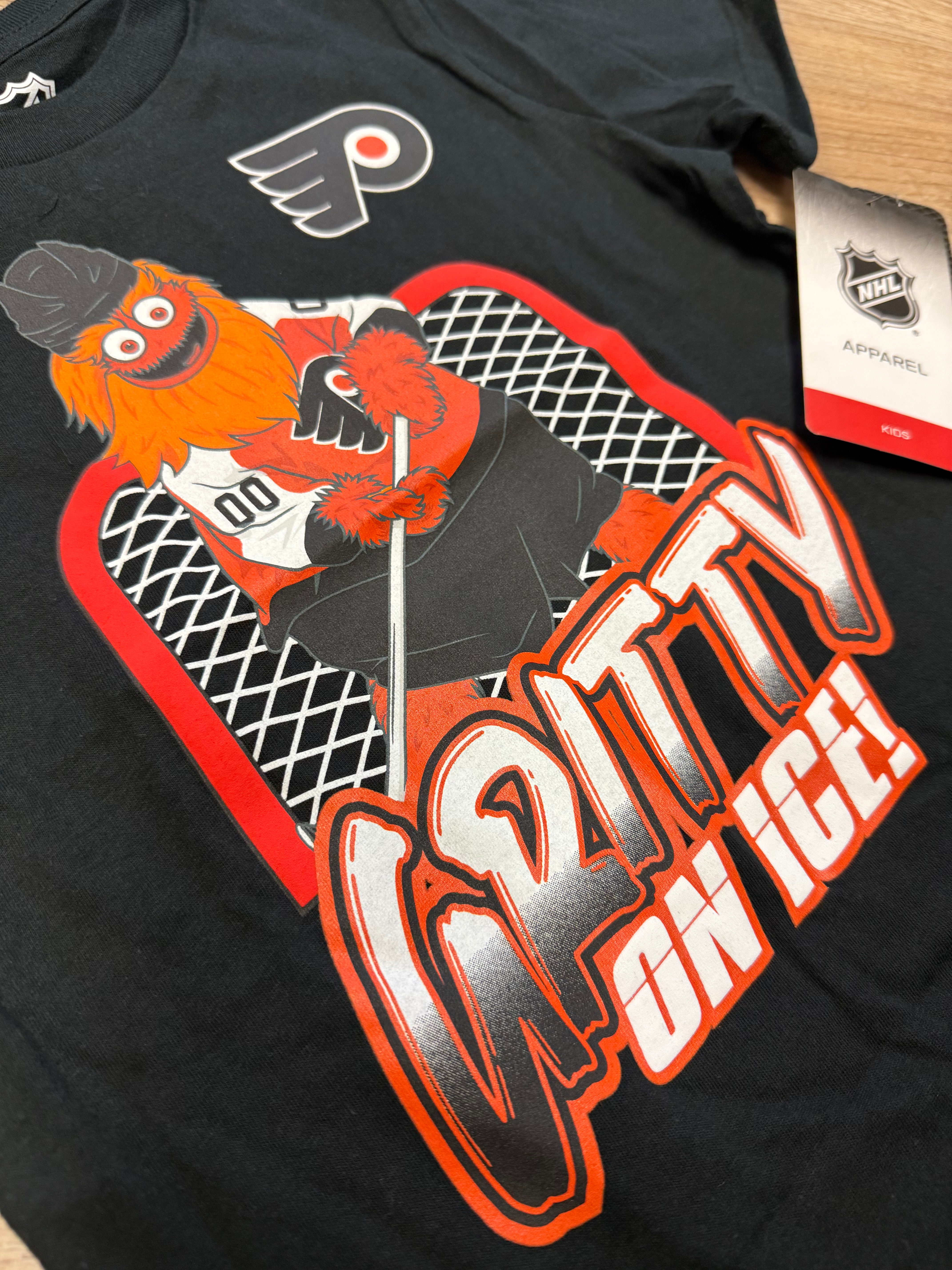 Little Kids Gritty on Ice Flyers Tee