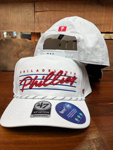 Phillies White Downburst Hitch SnapBack Hat