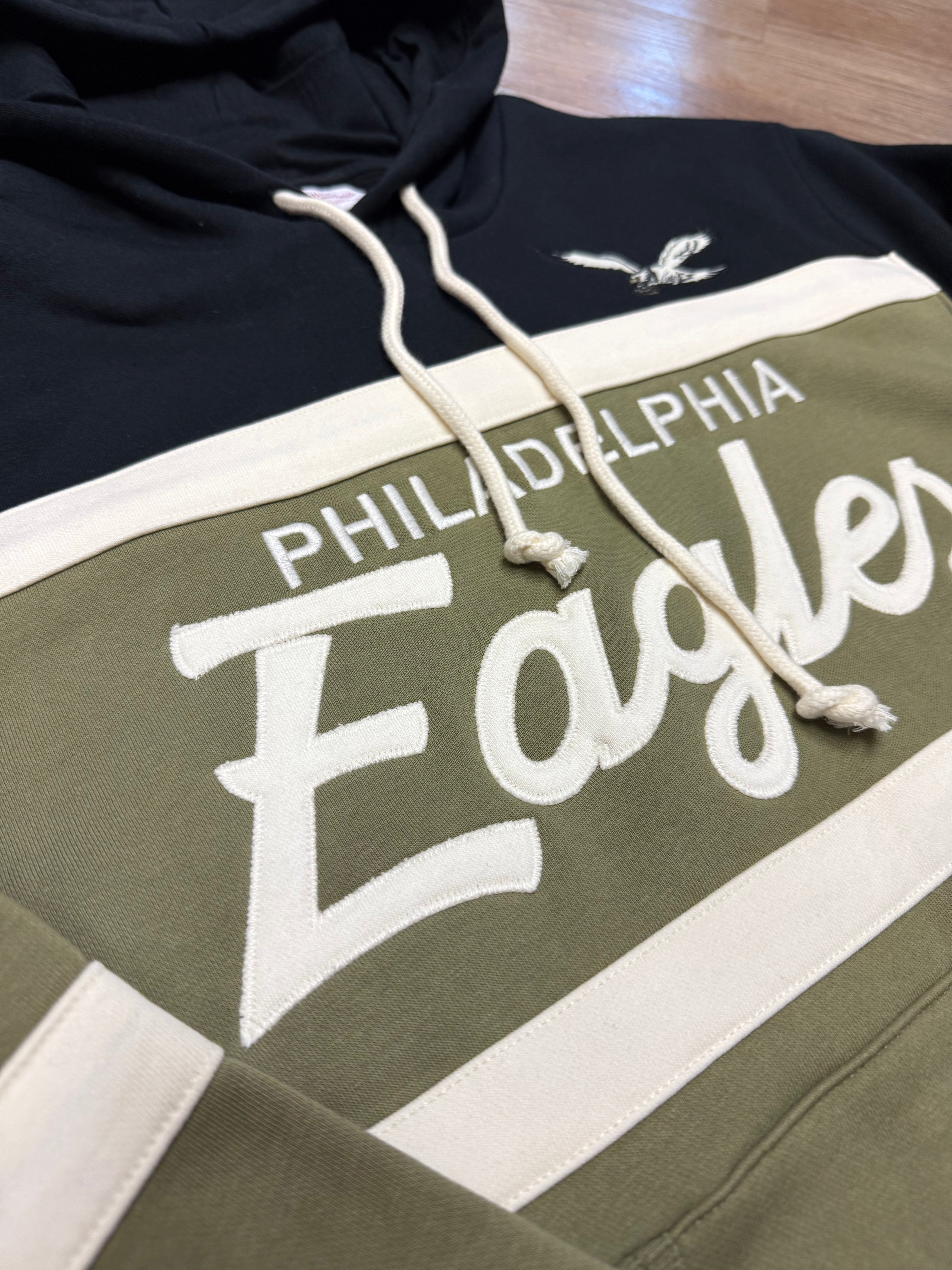 Philadelphia Eagles Throwback Military Green Head Coach Hoodie