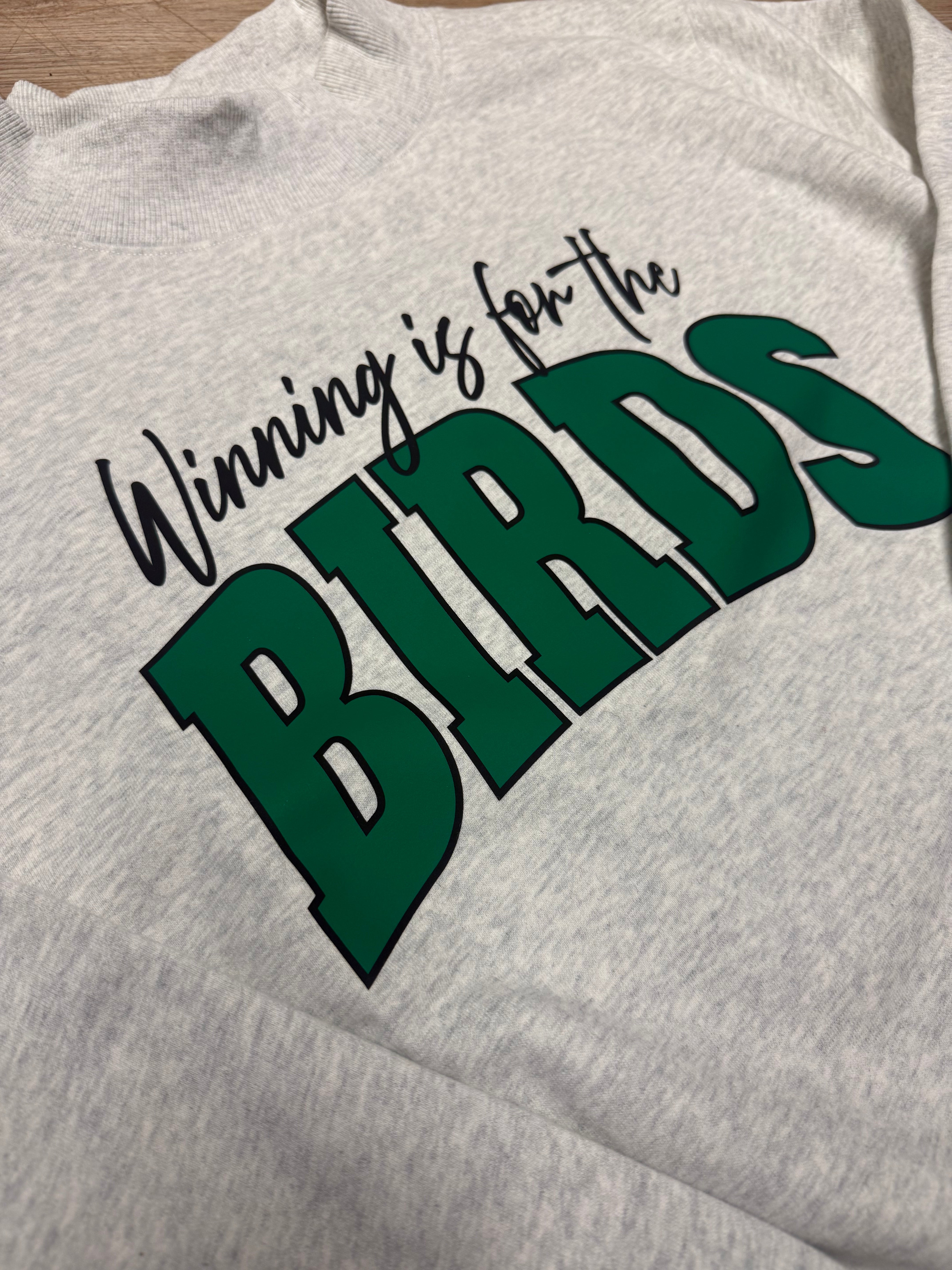 Ladies Winning is for the Birds Mock Neck Sweatshirt