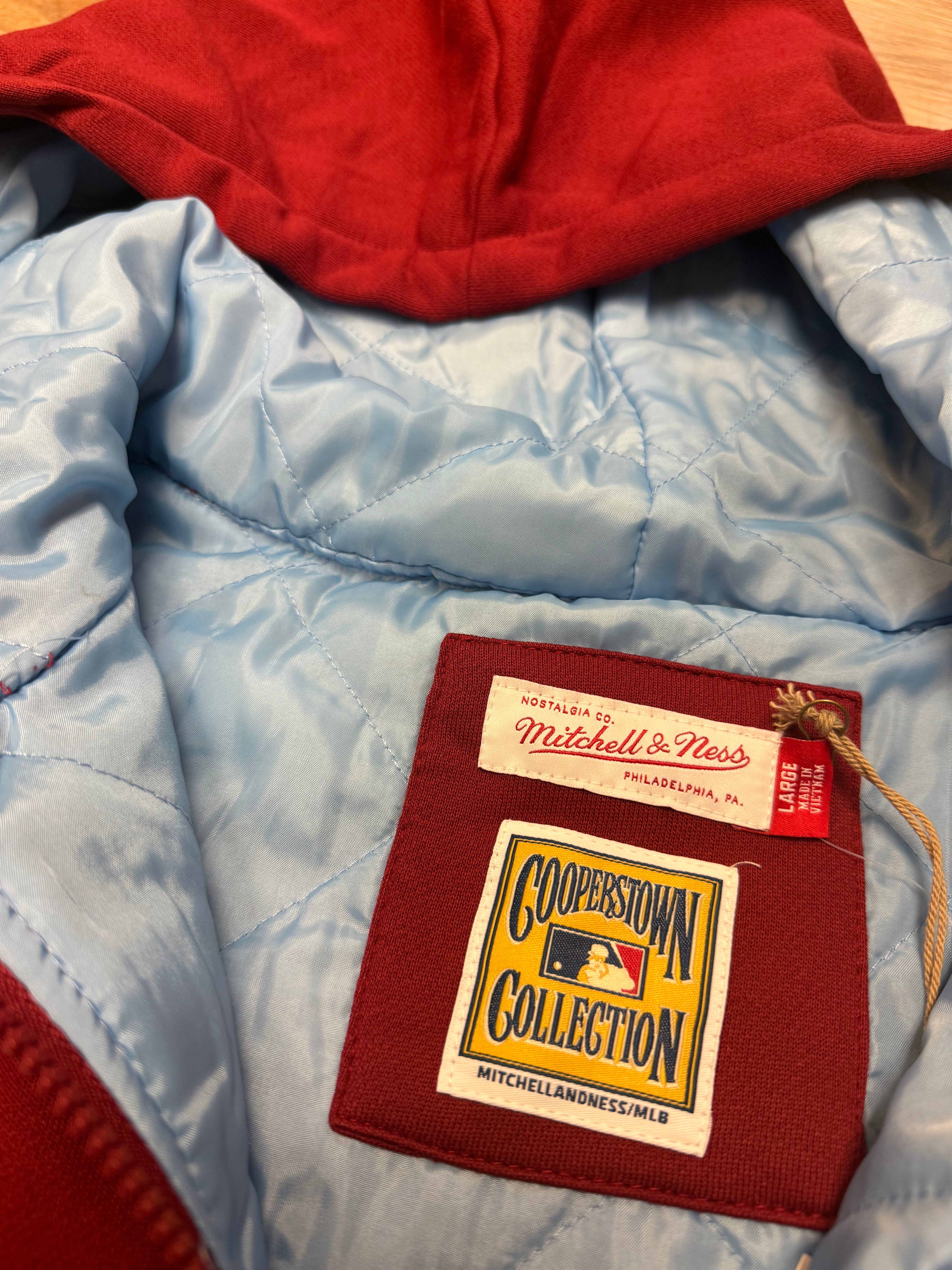 Phillies Throwback Quilted Fleece Hoodie