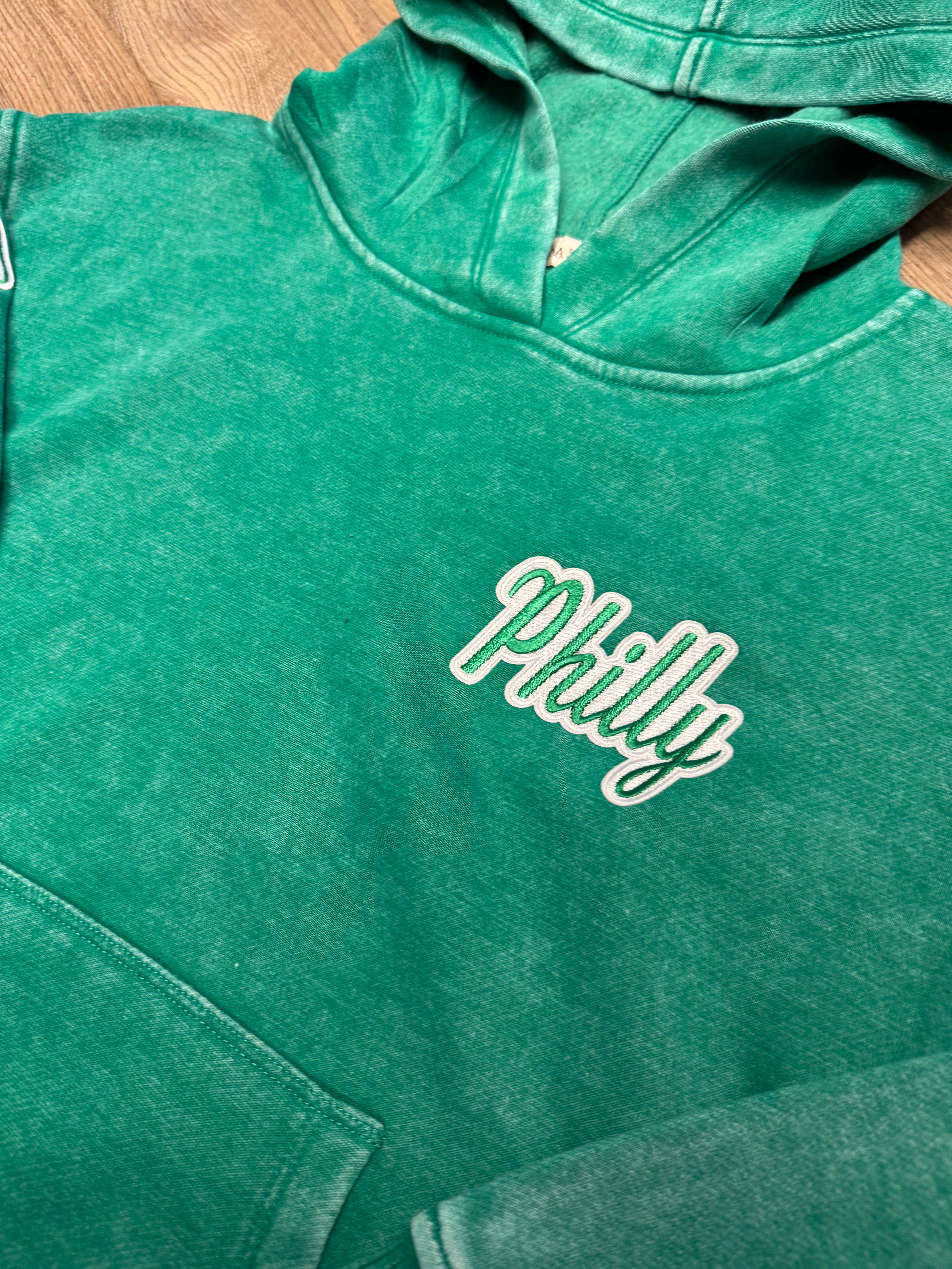 Philly Birds Kelly Green Ladies Hoodie