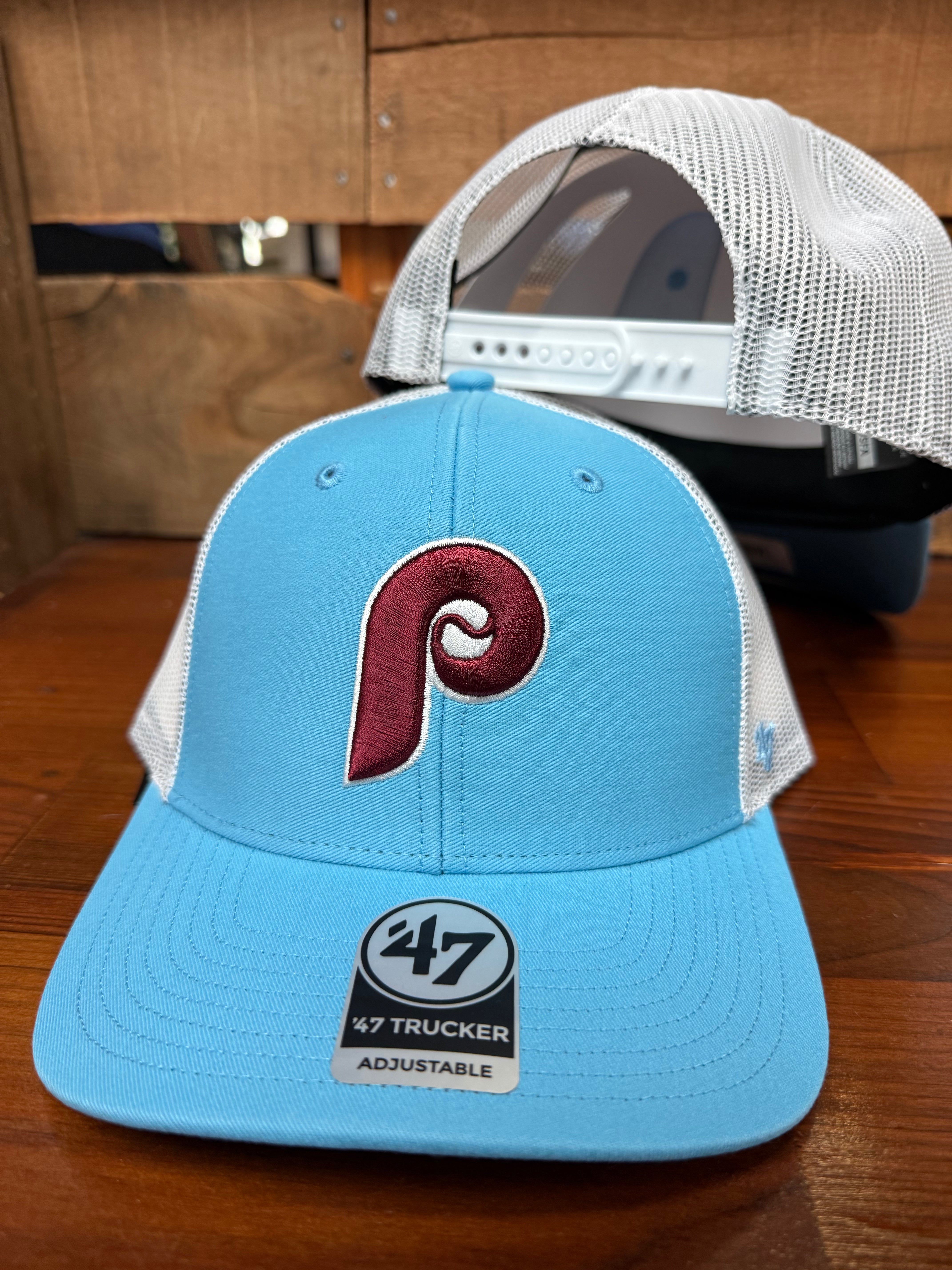 Phillies Throwback Powder Blue trucker SnapBack Hat