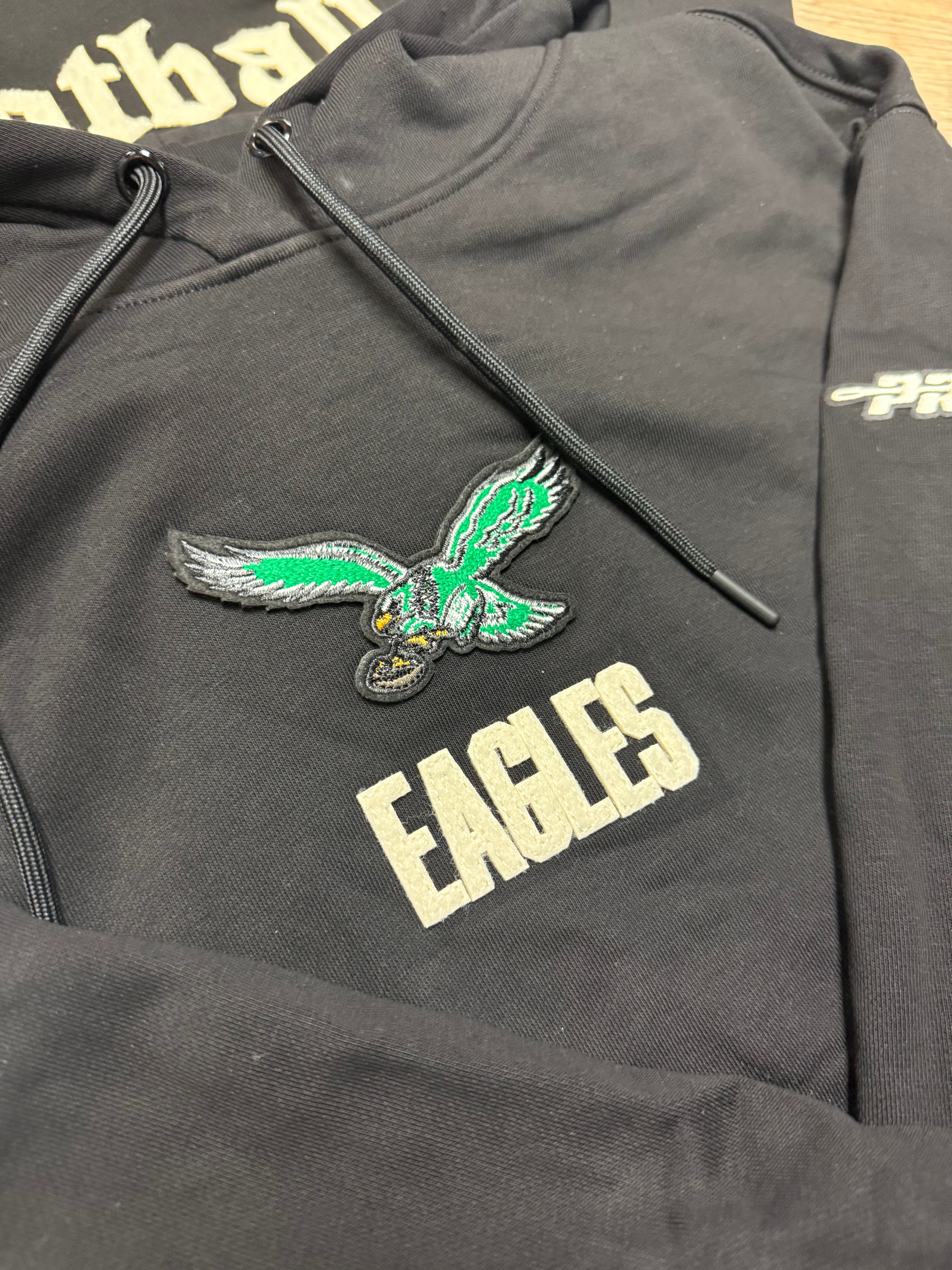 Ladies Eagles Modern Originals Pro Standard Crop Hoodie