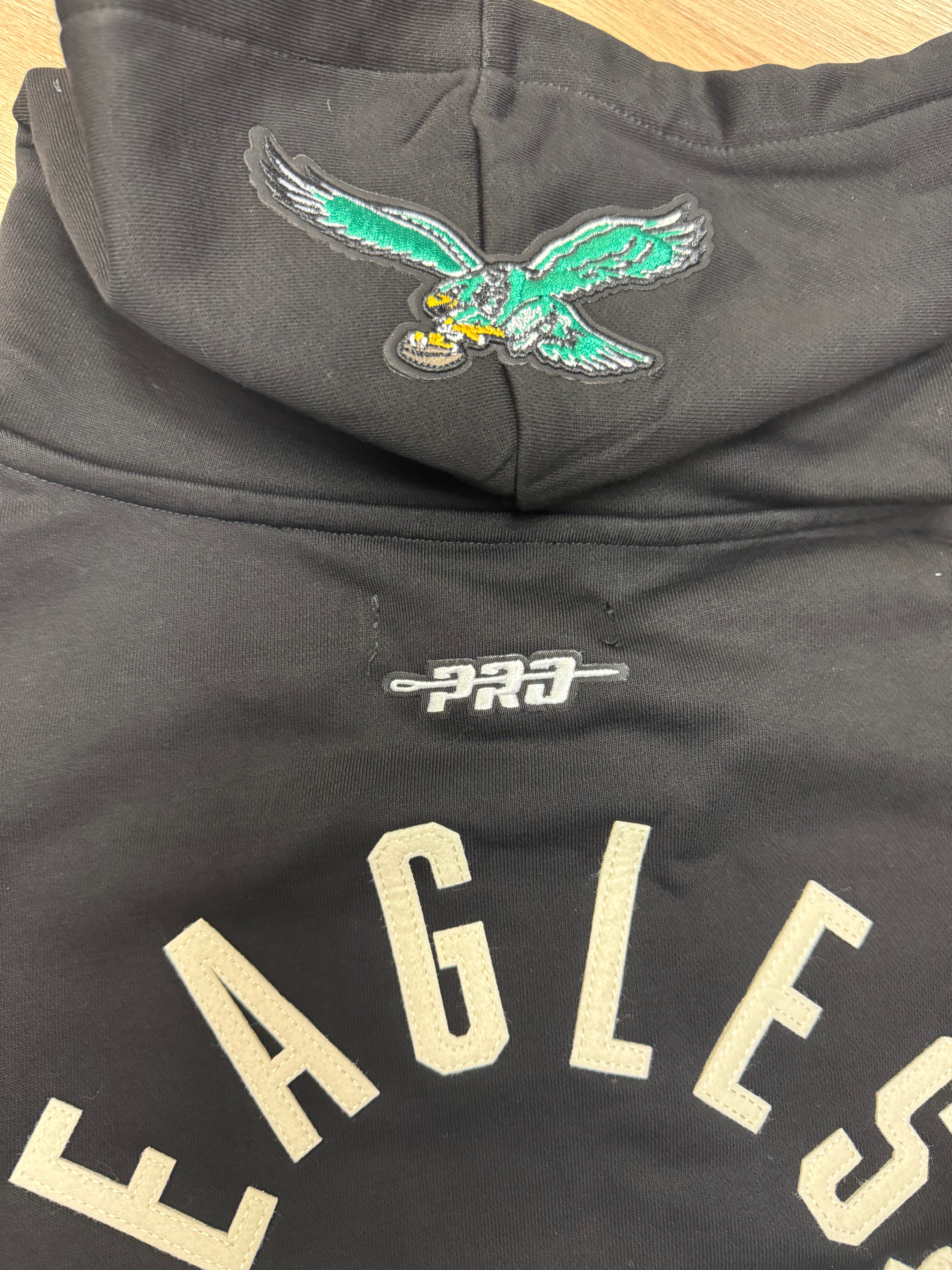 Ladies Eagles Modern Originals Pro Standard Crop Hoodie