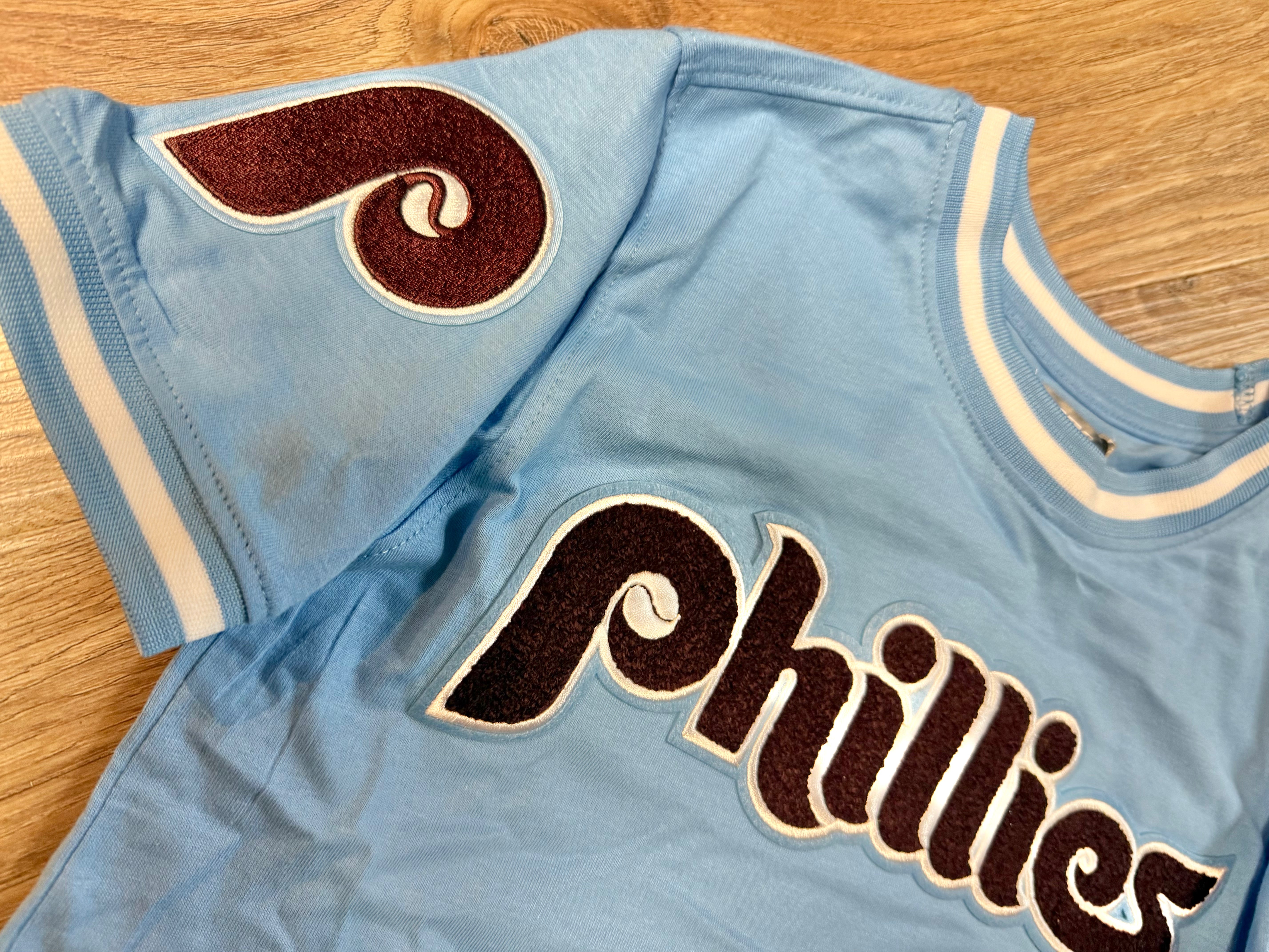 Kids Phillies Throwback 1980 World Series Embroidered Tee