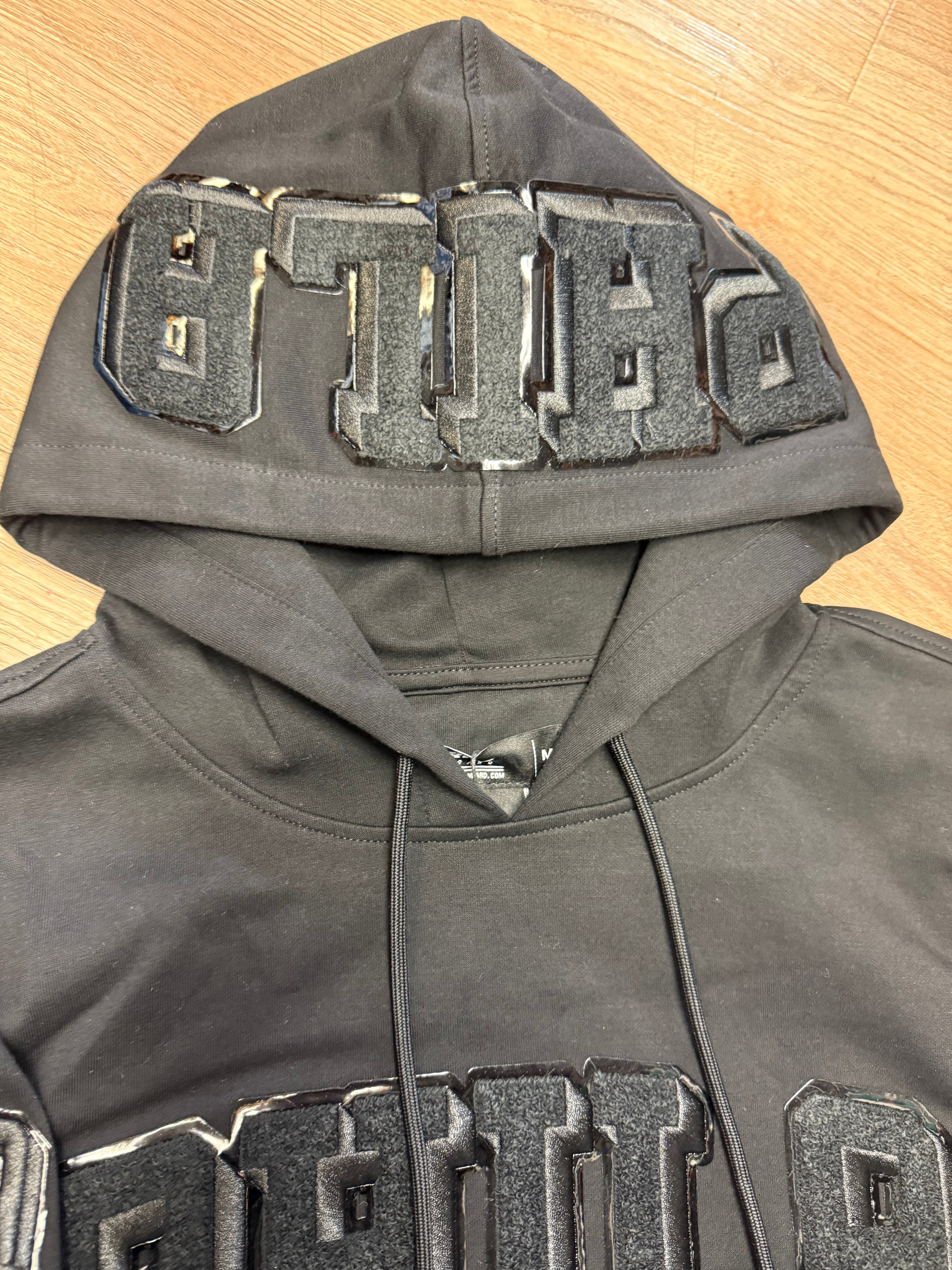 Sixers Classic Black Drip Pullover Hoodie