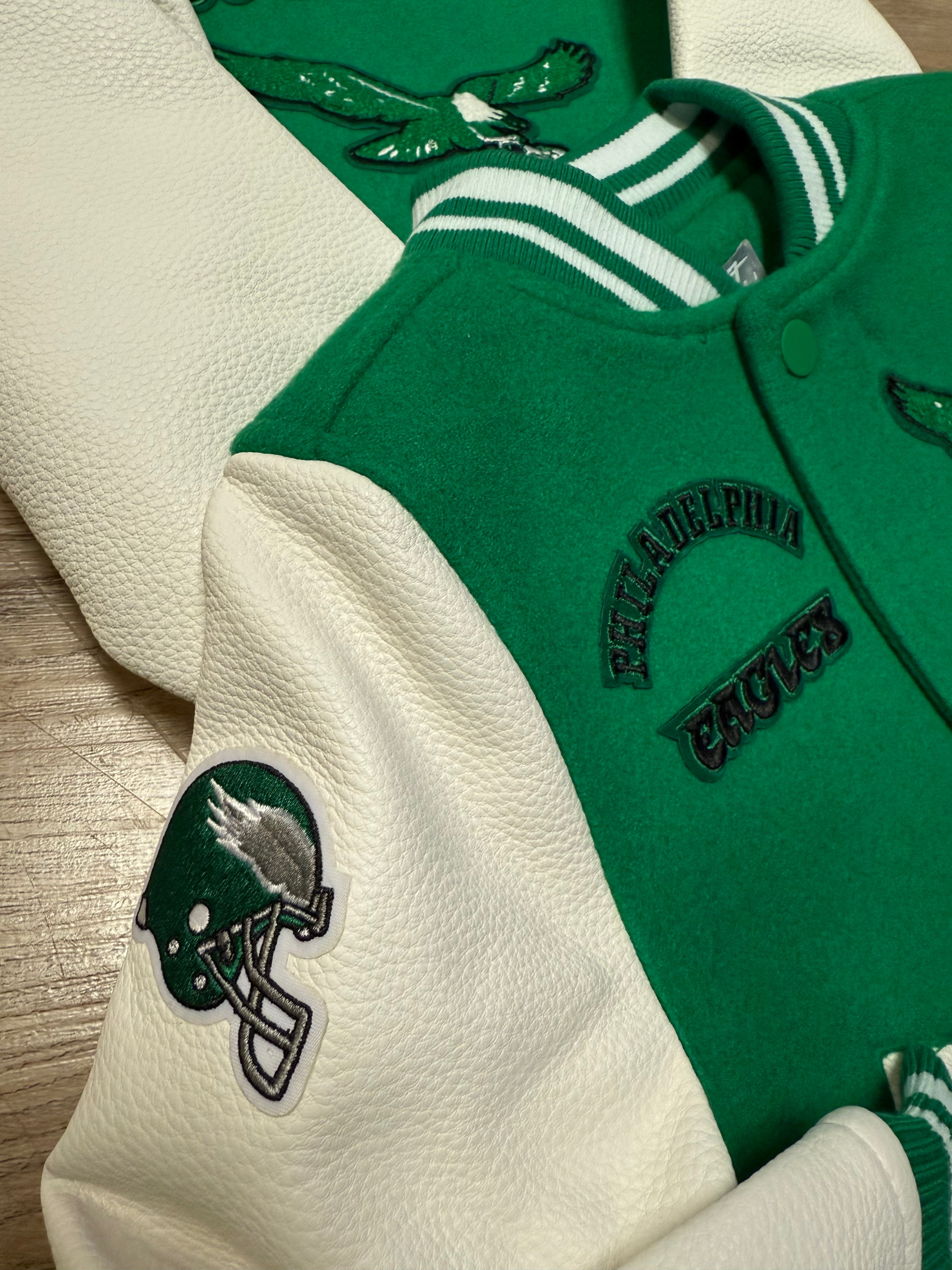 Toddler Eagles Throwback Heavyweight Varsity Jacket