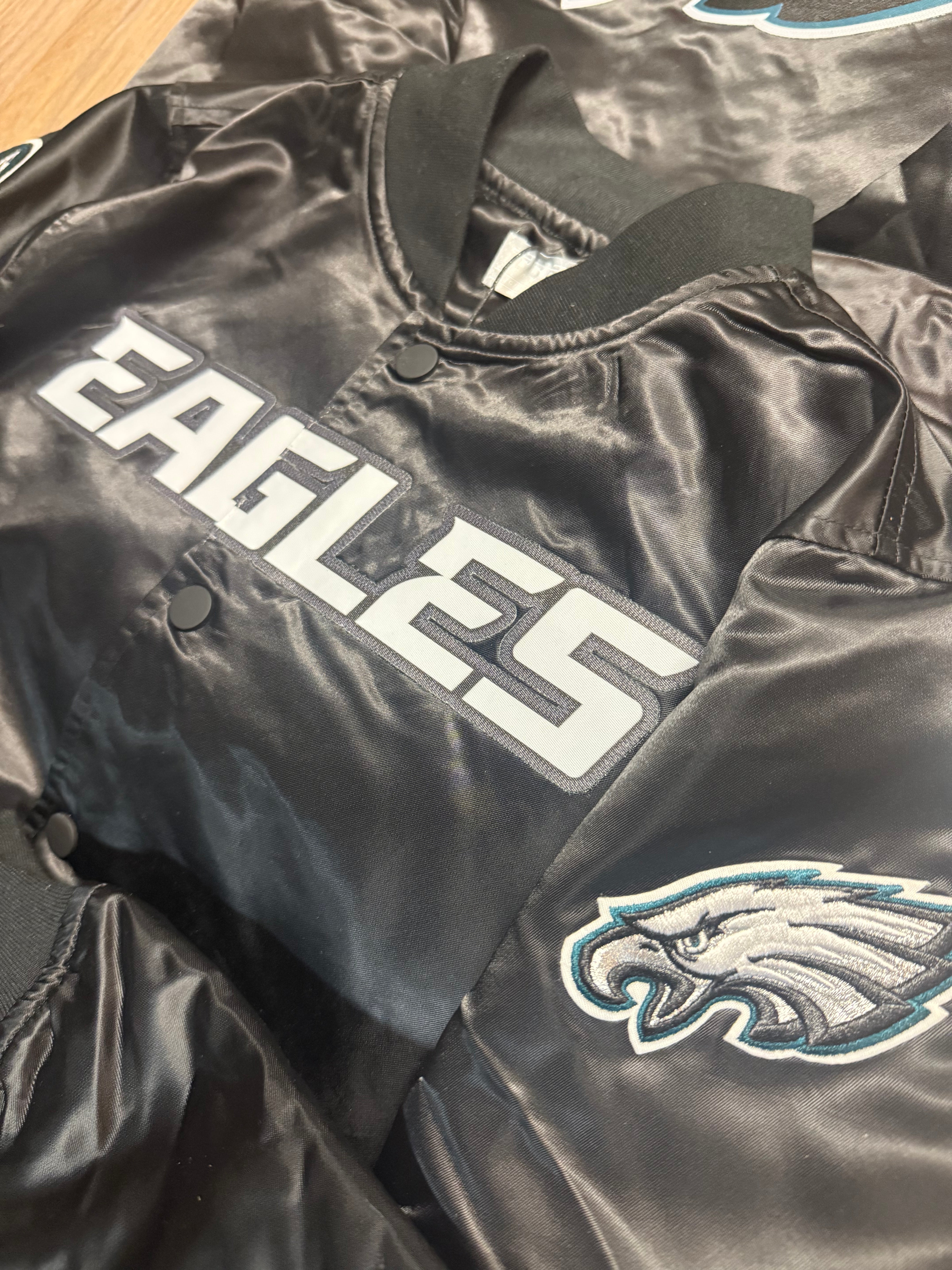 Kids Eagles Satin Blackout Jacket