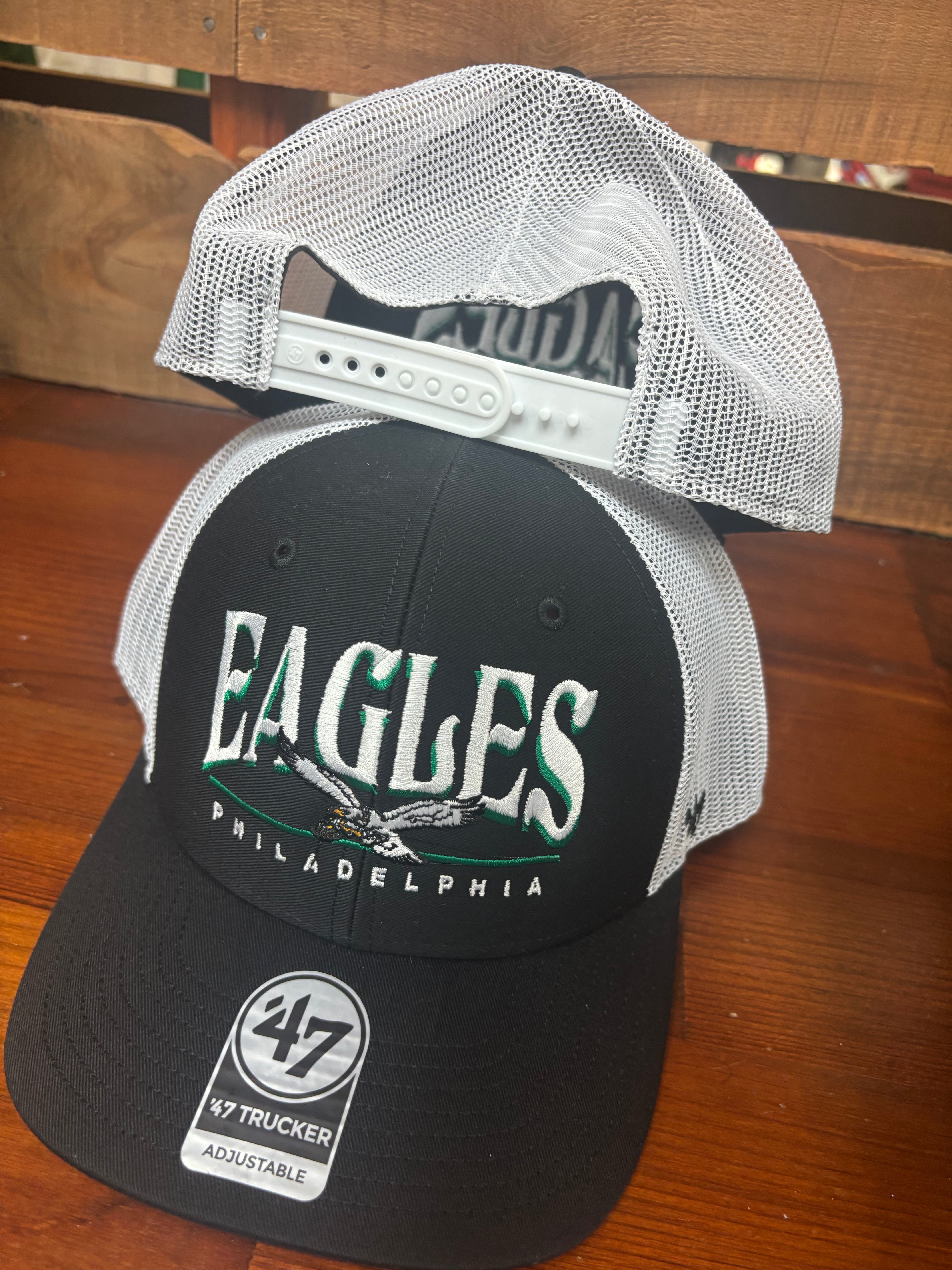 Eagles Black Domestic Arid Trucker
