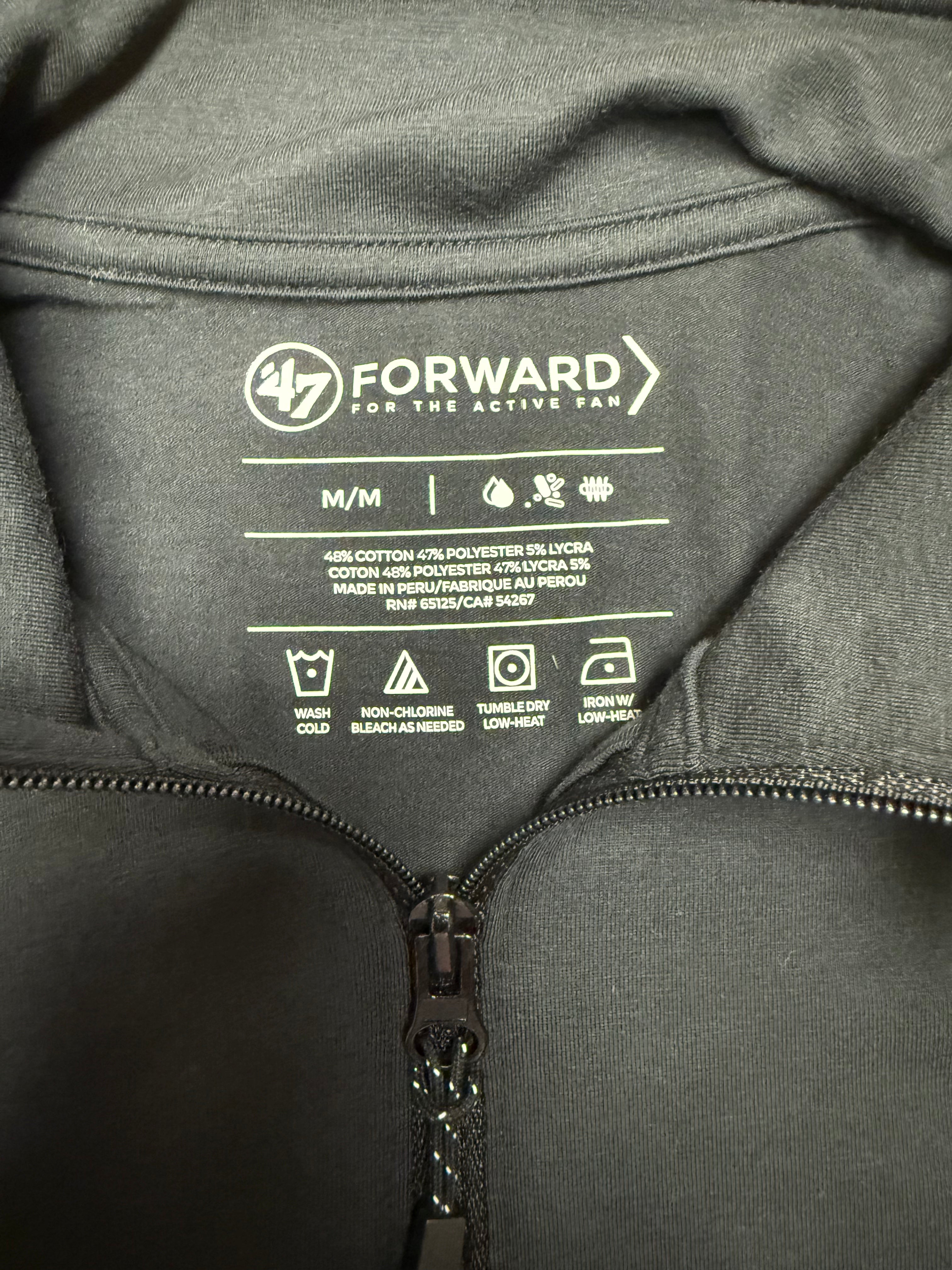 Eagles Jet Black Minimal Print Performance 1/4 Zip