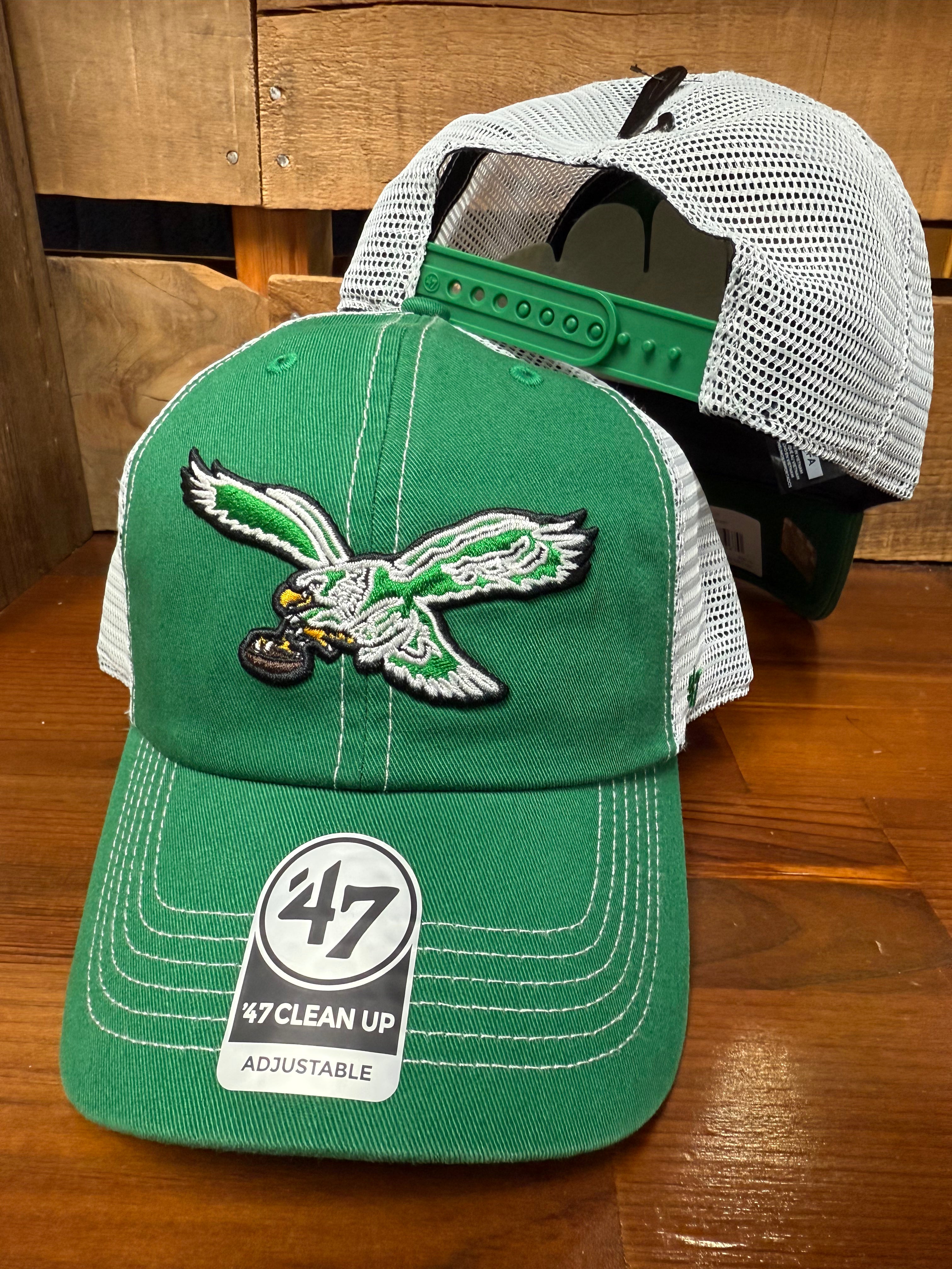 Eagles Throwback Kelly Green Trawler Trucker hat