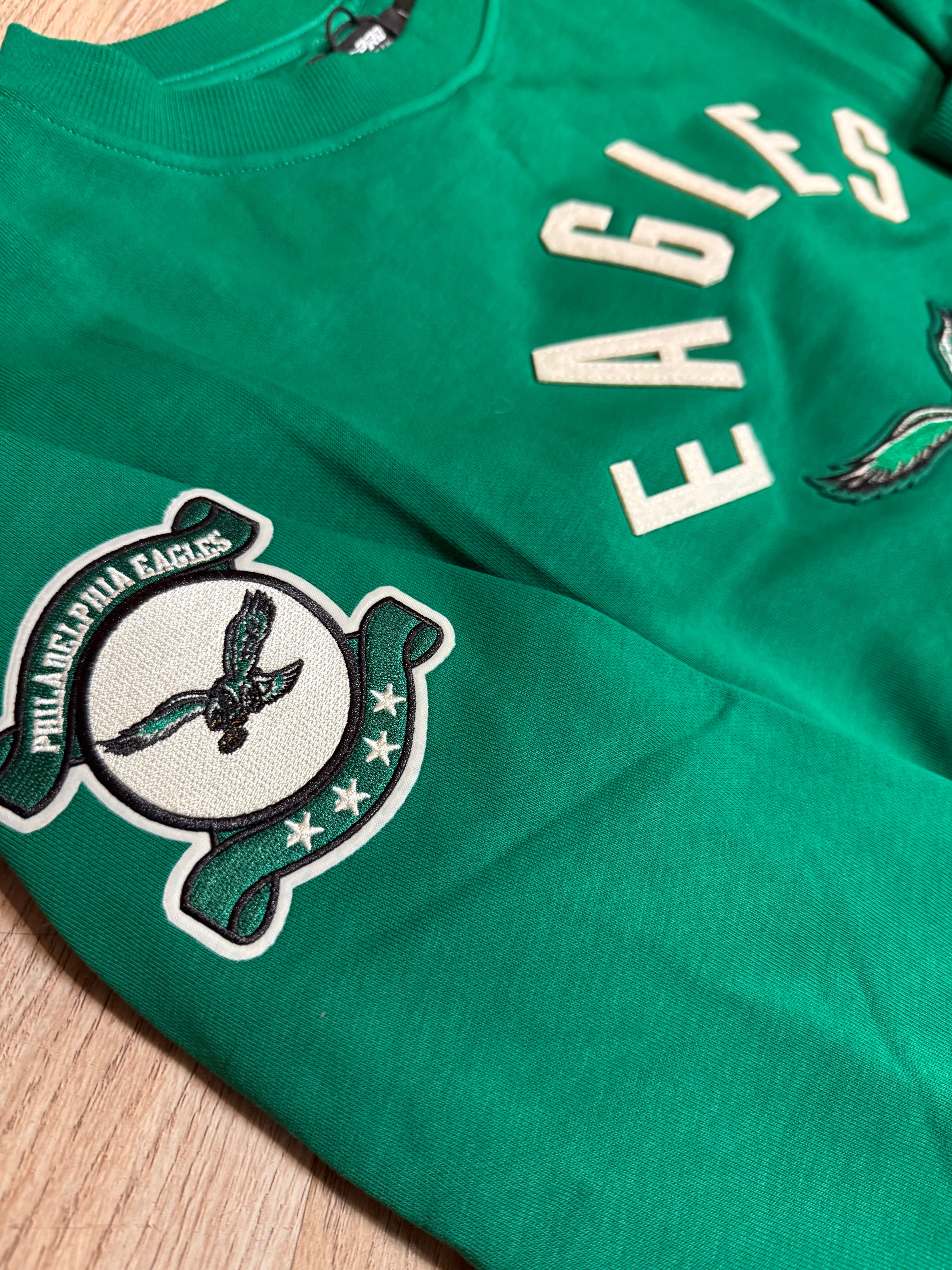 Eagles Ladies Throwback Embroidered Crew