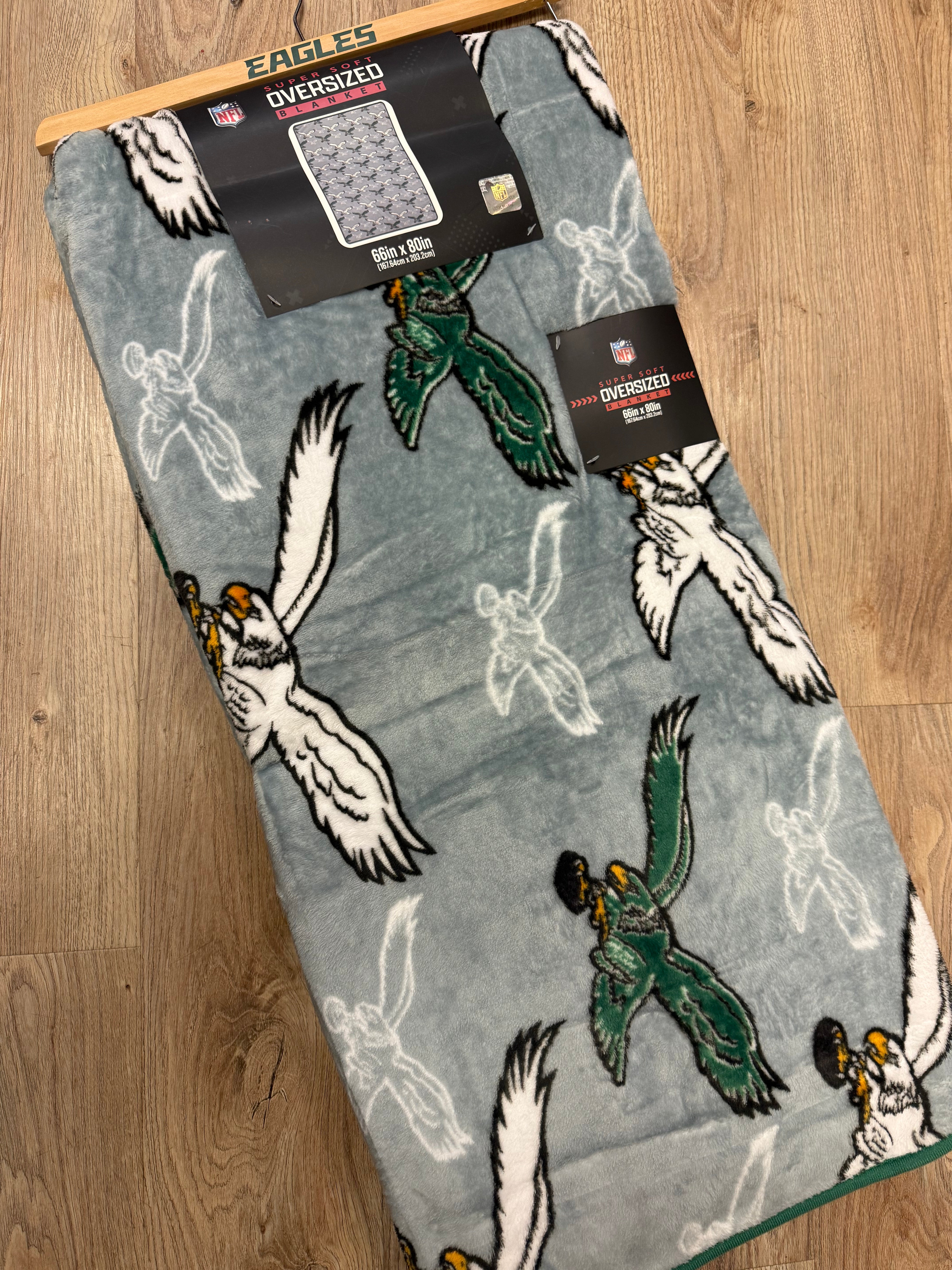 Eagles Throwback All Over 66”x80” Blanket