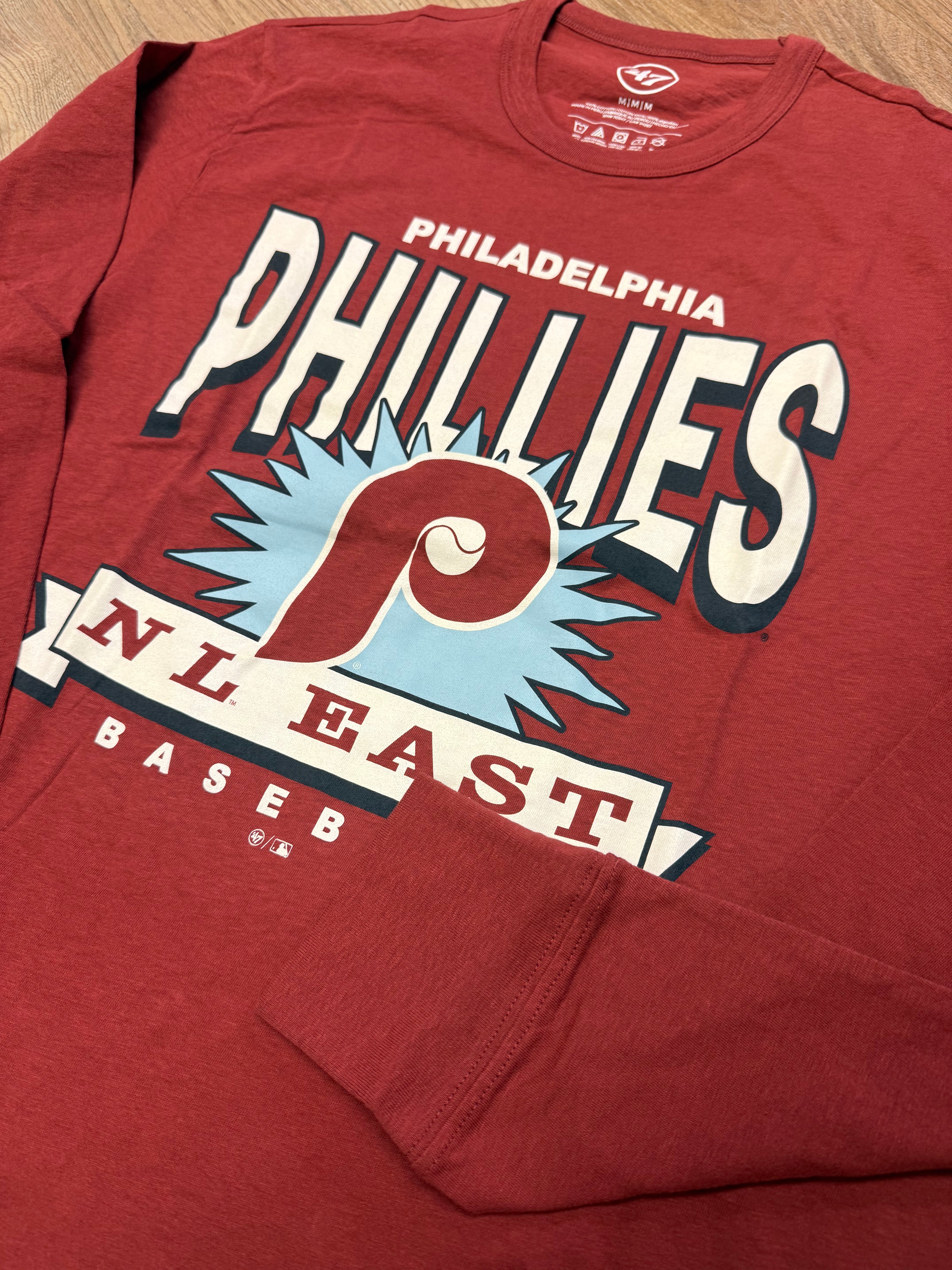 Phillies Maroon Twelve Six Franklin Long Sleeve Tee