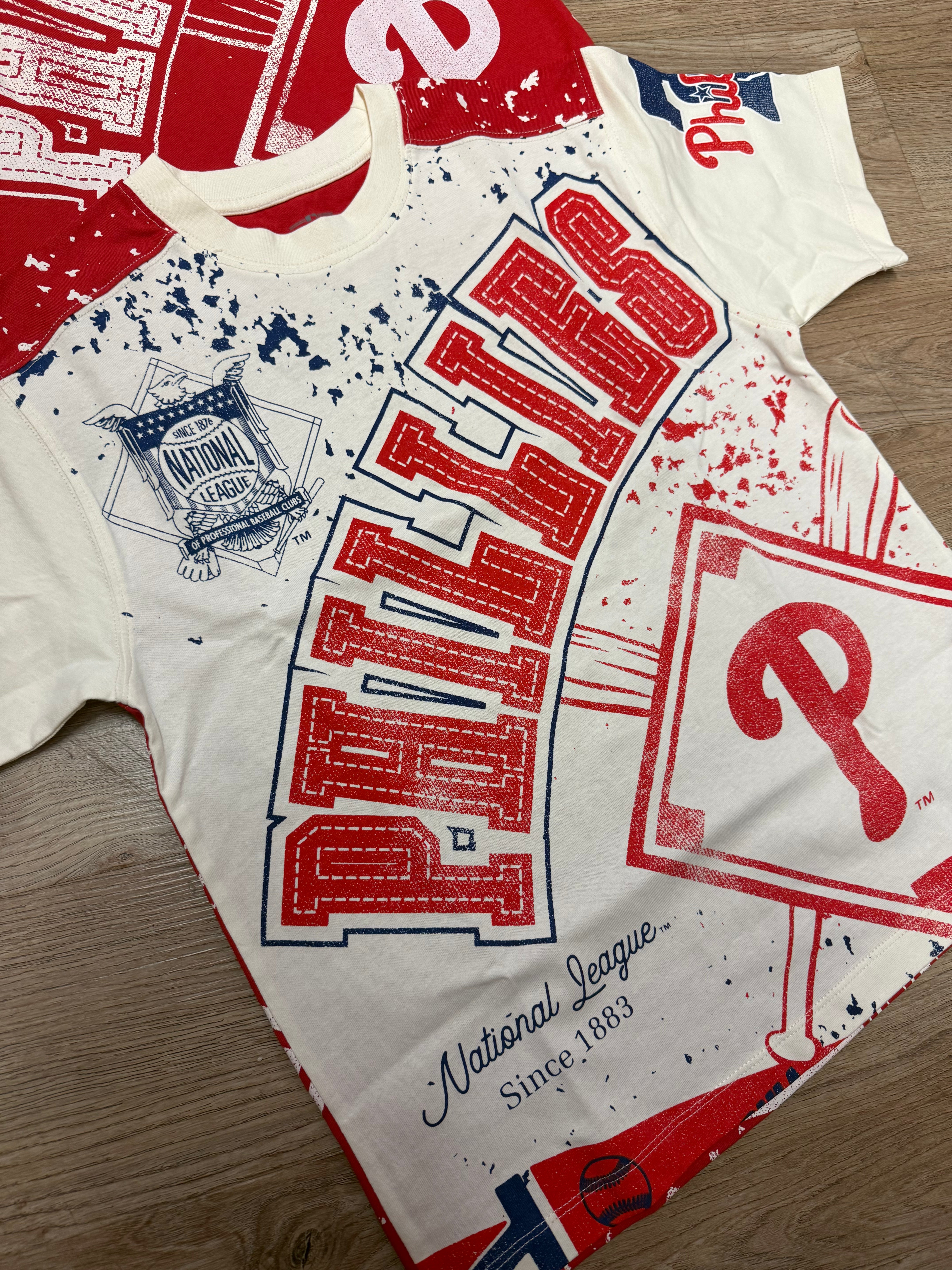 Kids Phillies All Over Splash Print tee