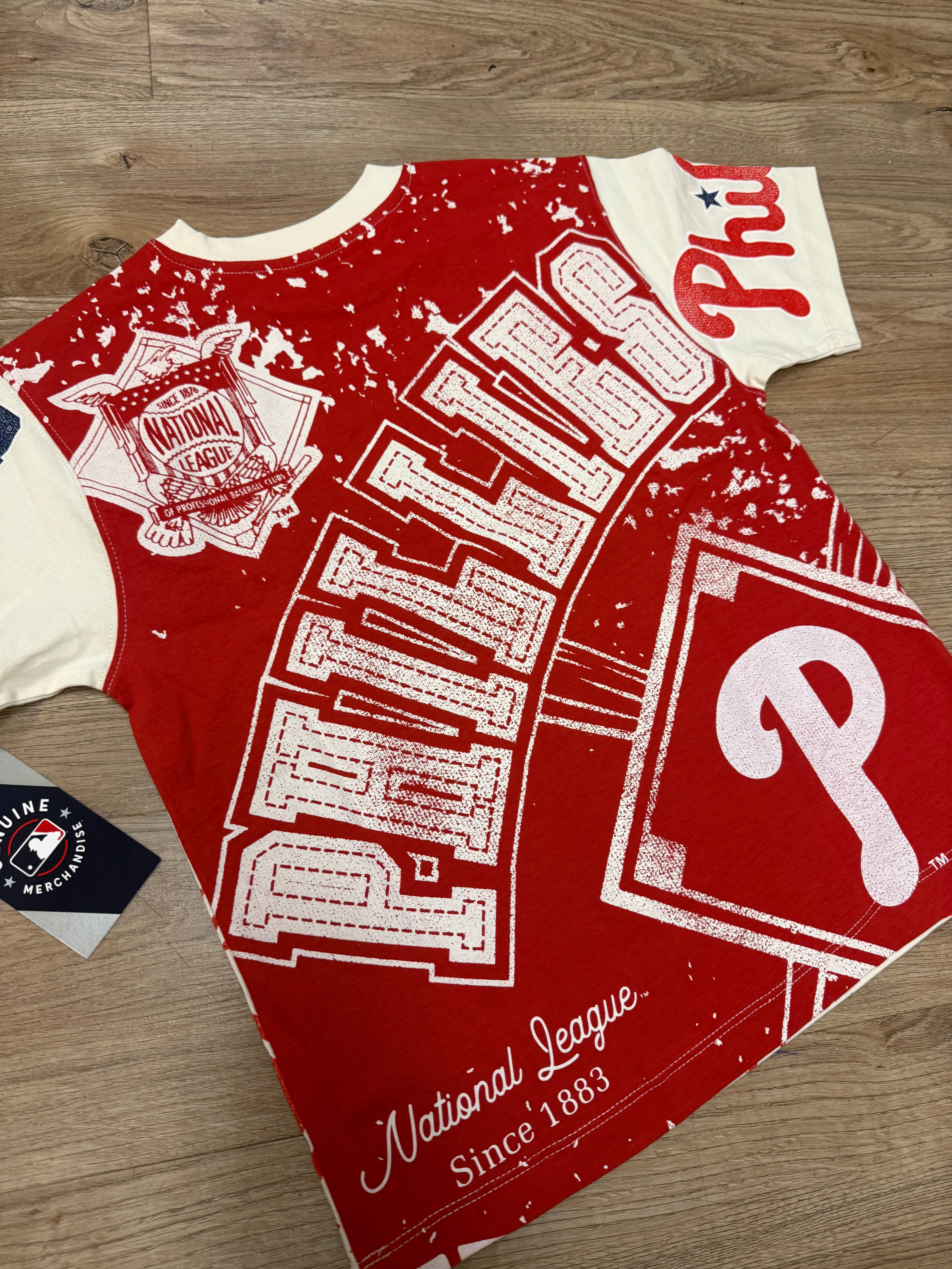 Kids Phillies All Over Splash Print tee