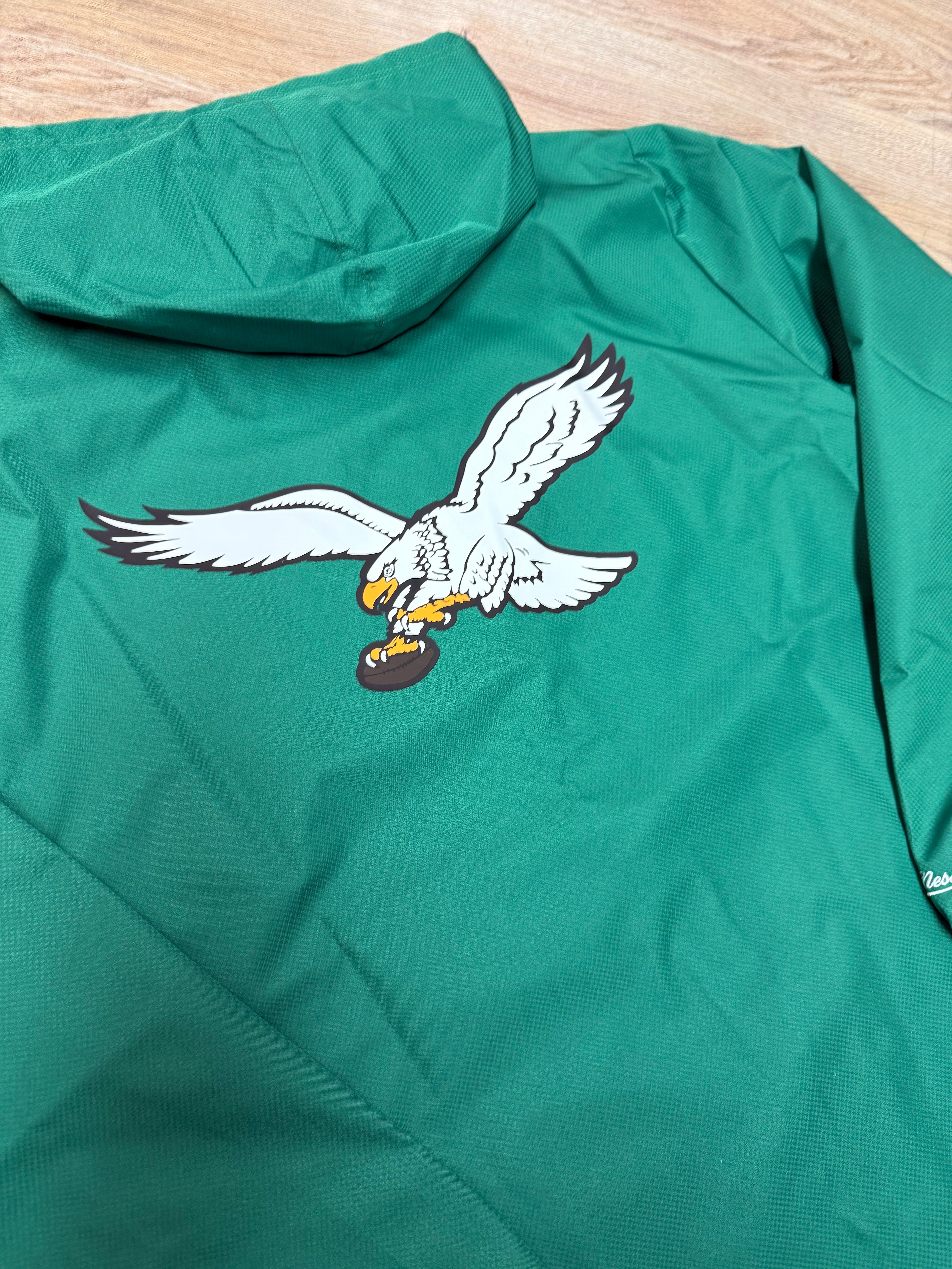 Eagles Throwback Hooded Coaches Rain Jacket