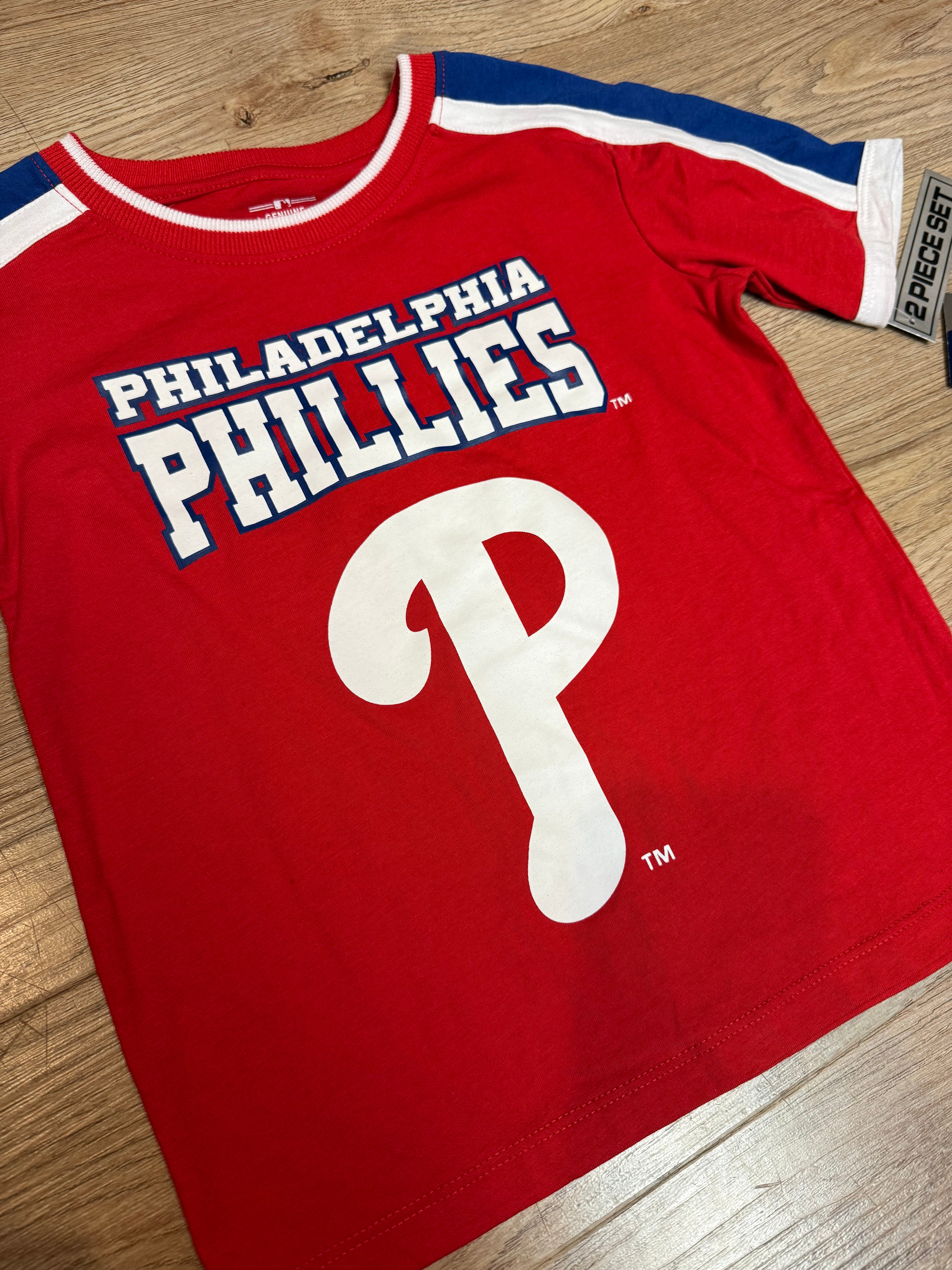 Phillies Little Kids 2 Piece Short Set
