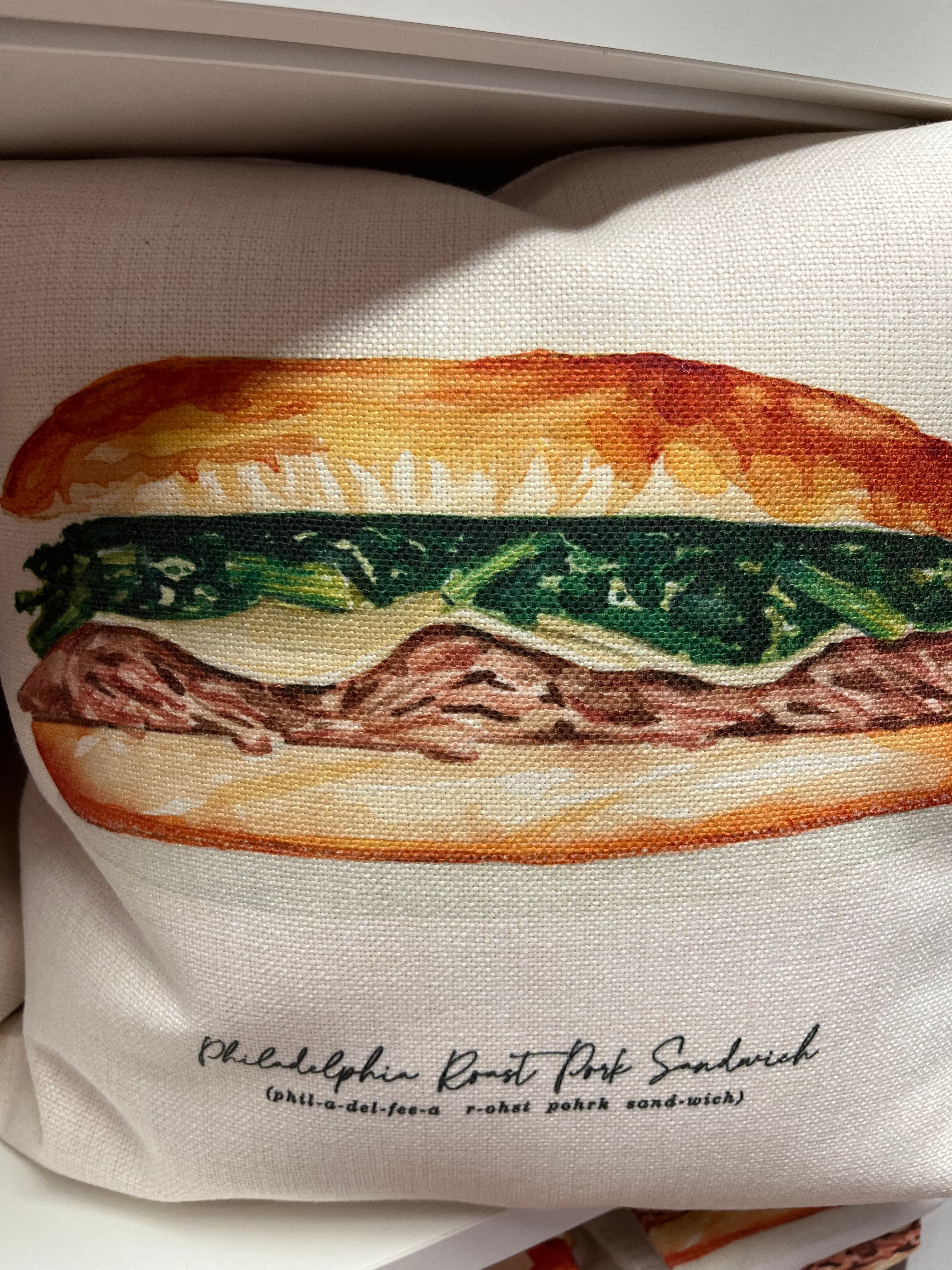 Philadelphia Food Pillows