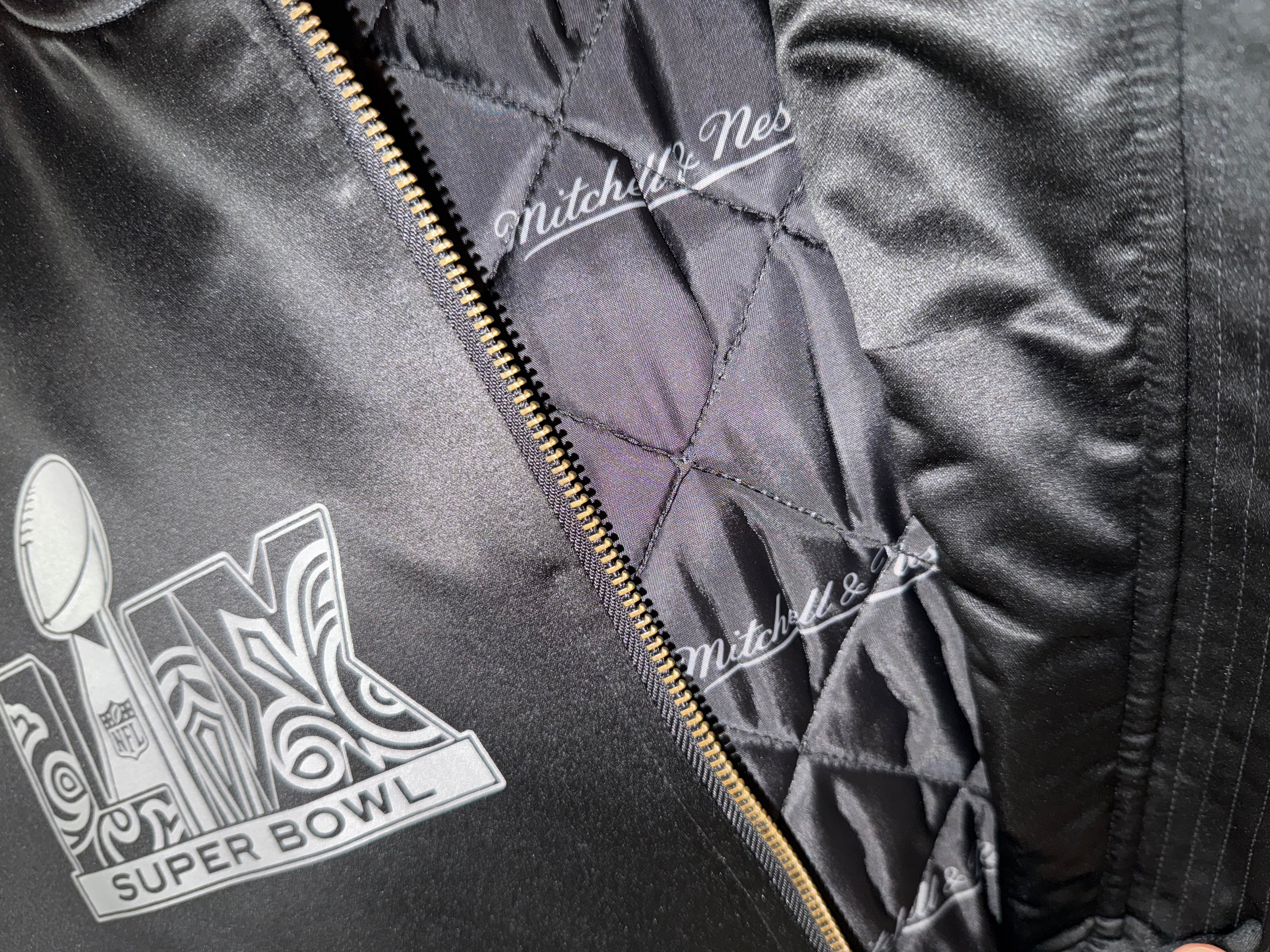 Eagles Black Satin Super Bowl Champions Satin Zip Up Jacket - LIMITED EDITION