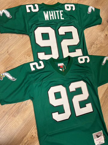Reggie White 1990 Authentic Eagles Kelly Green Jersey