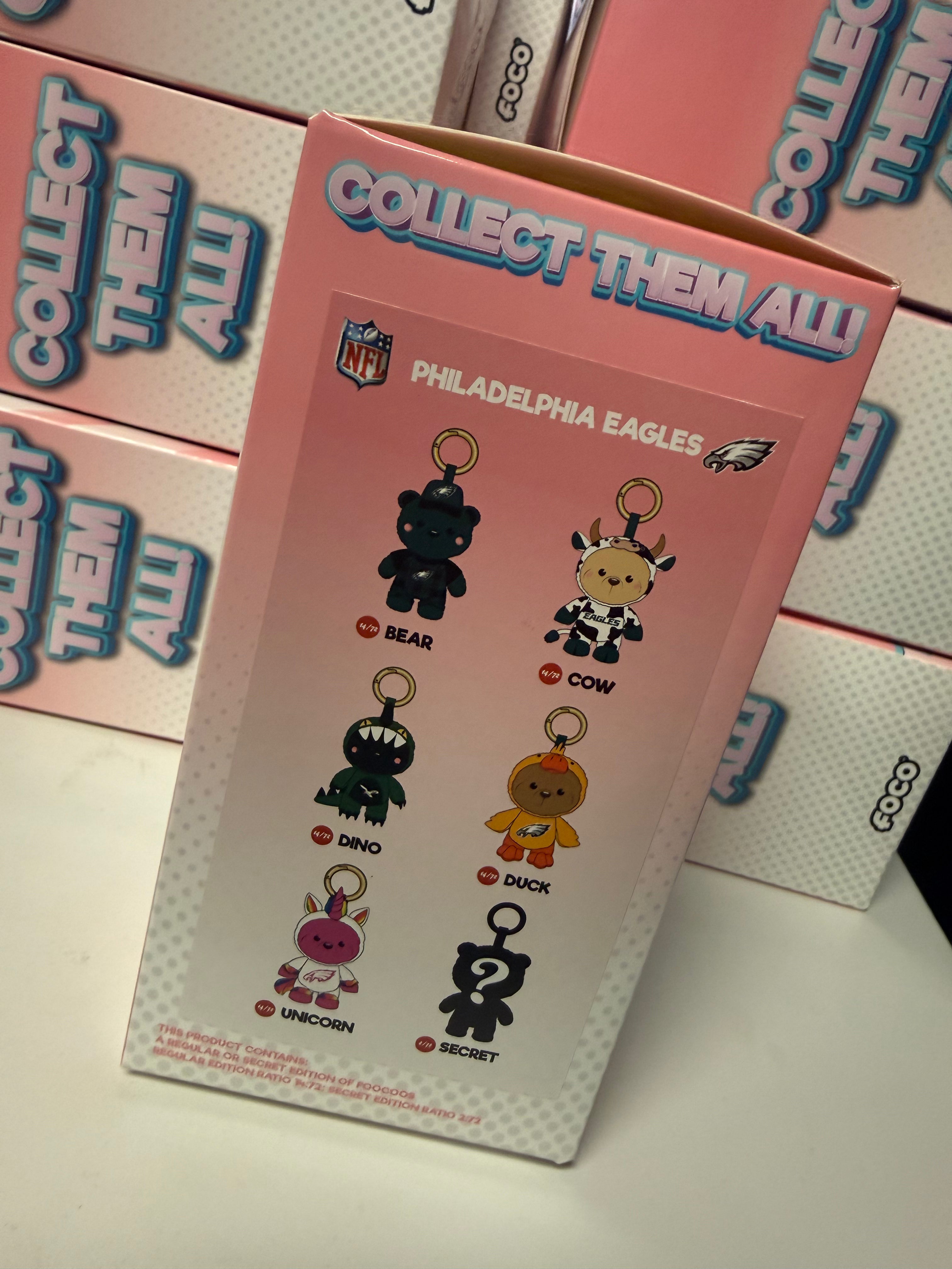 Philadelphia Eagles FOCO Plush Charm Keychain Blind Box Series 1
