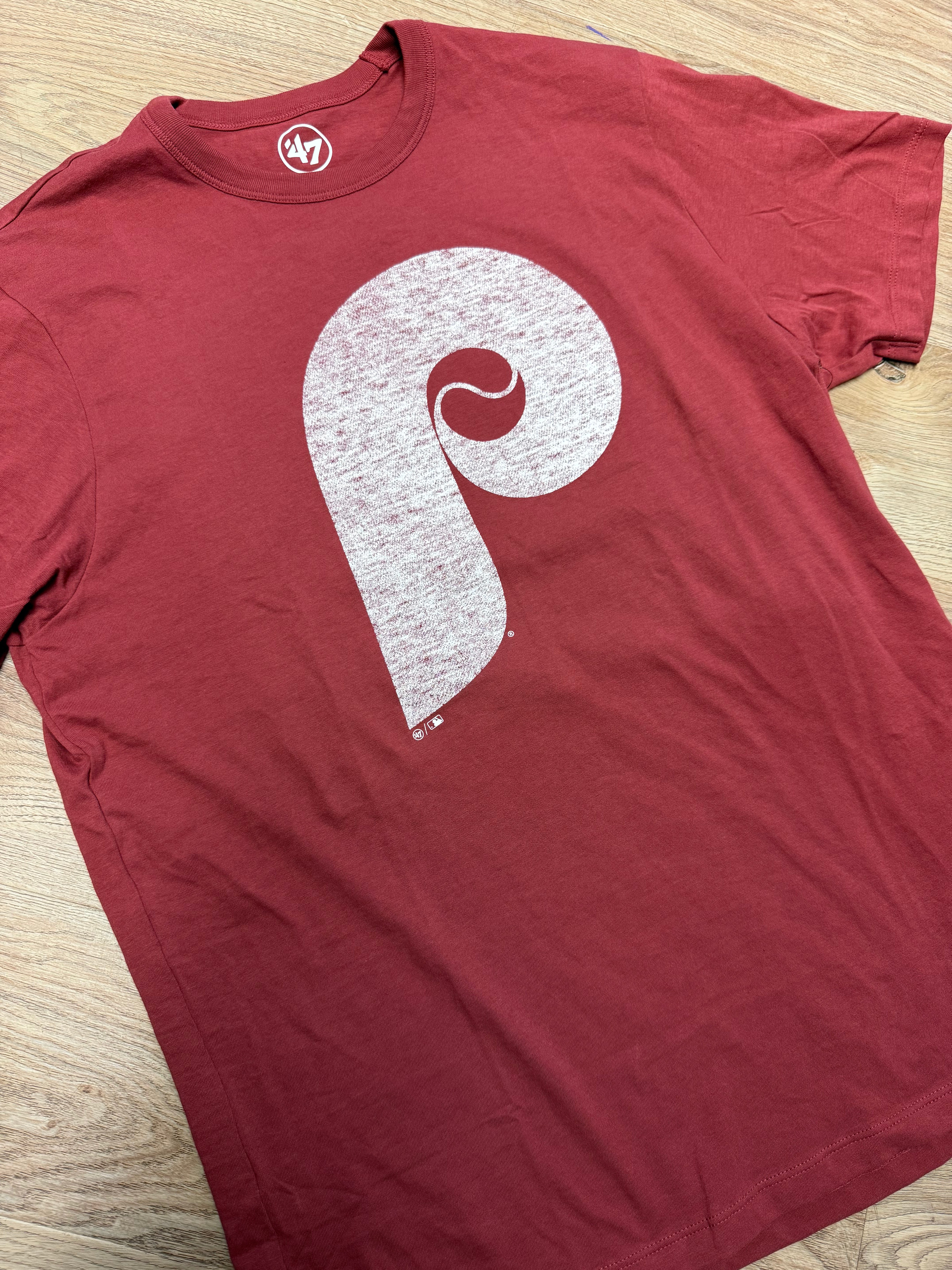 Philadelphia Phillies Throwback Maroon P Premier Franklin Tee