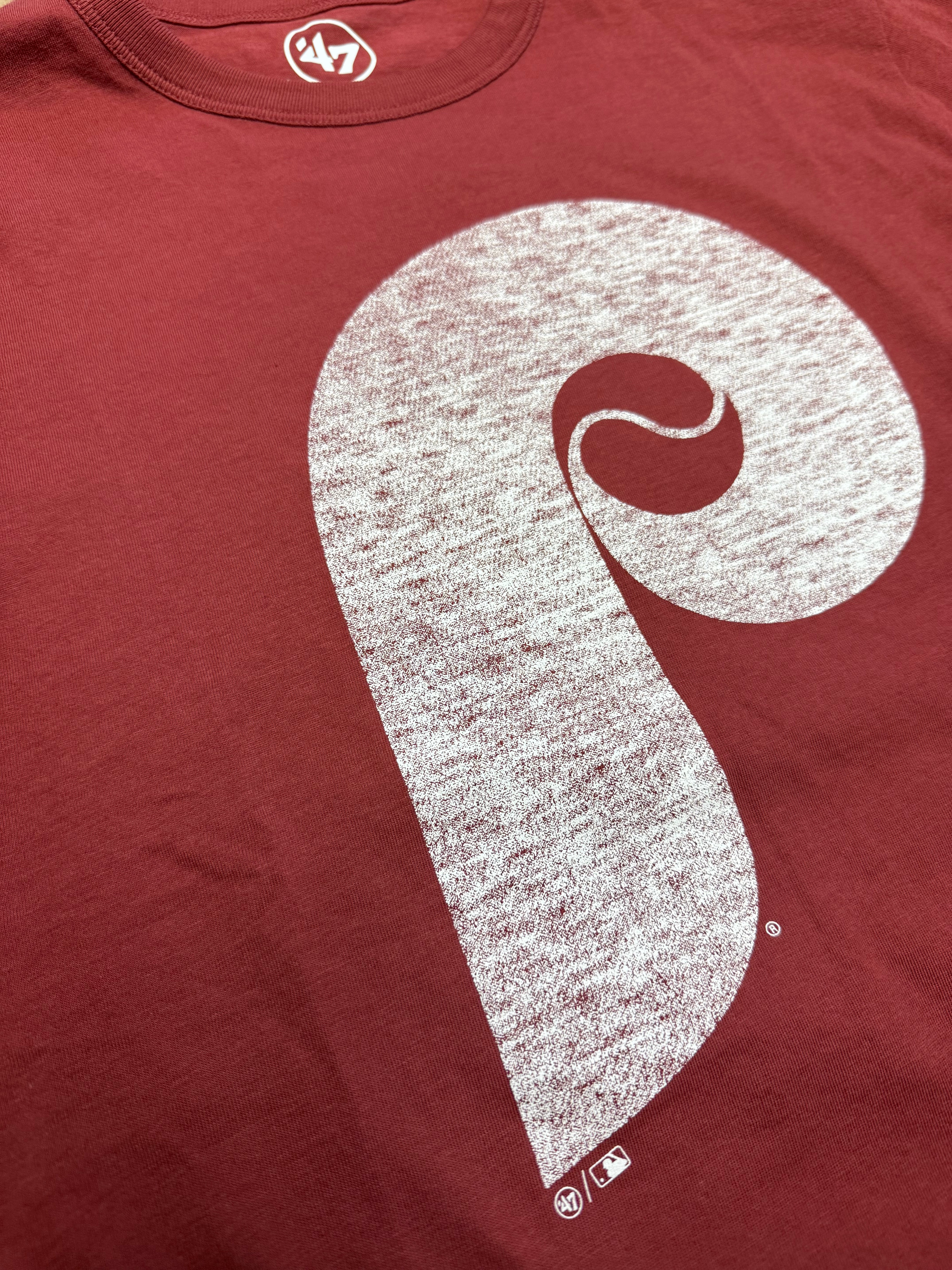 Philadelphia Phillies Throwback Maroon P Premier Franklin Tee
