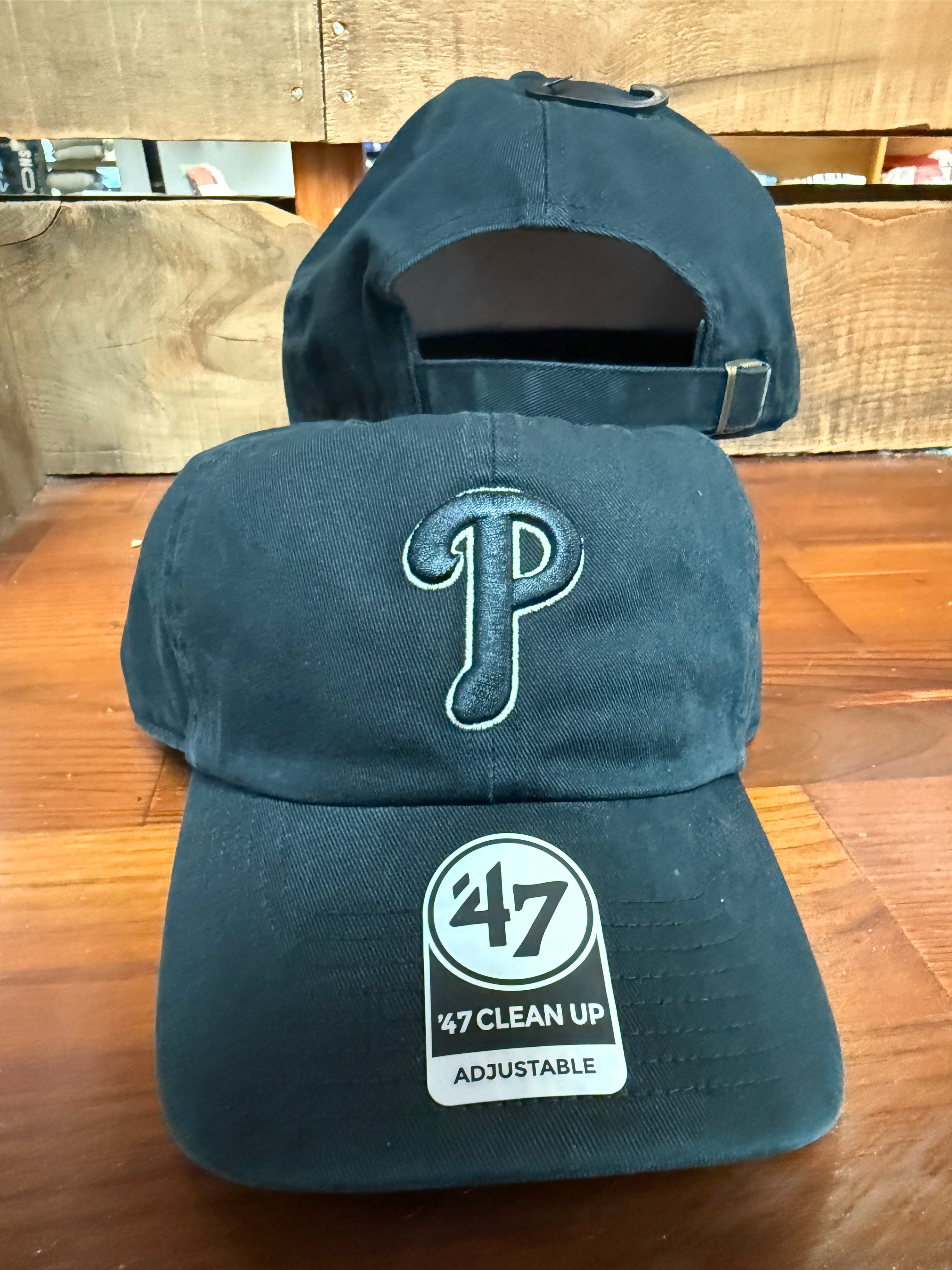 Philadelphia Phillies Official Black Cleanup Hat
