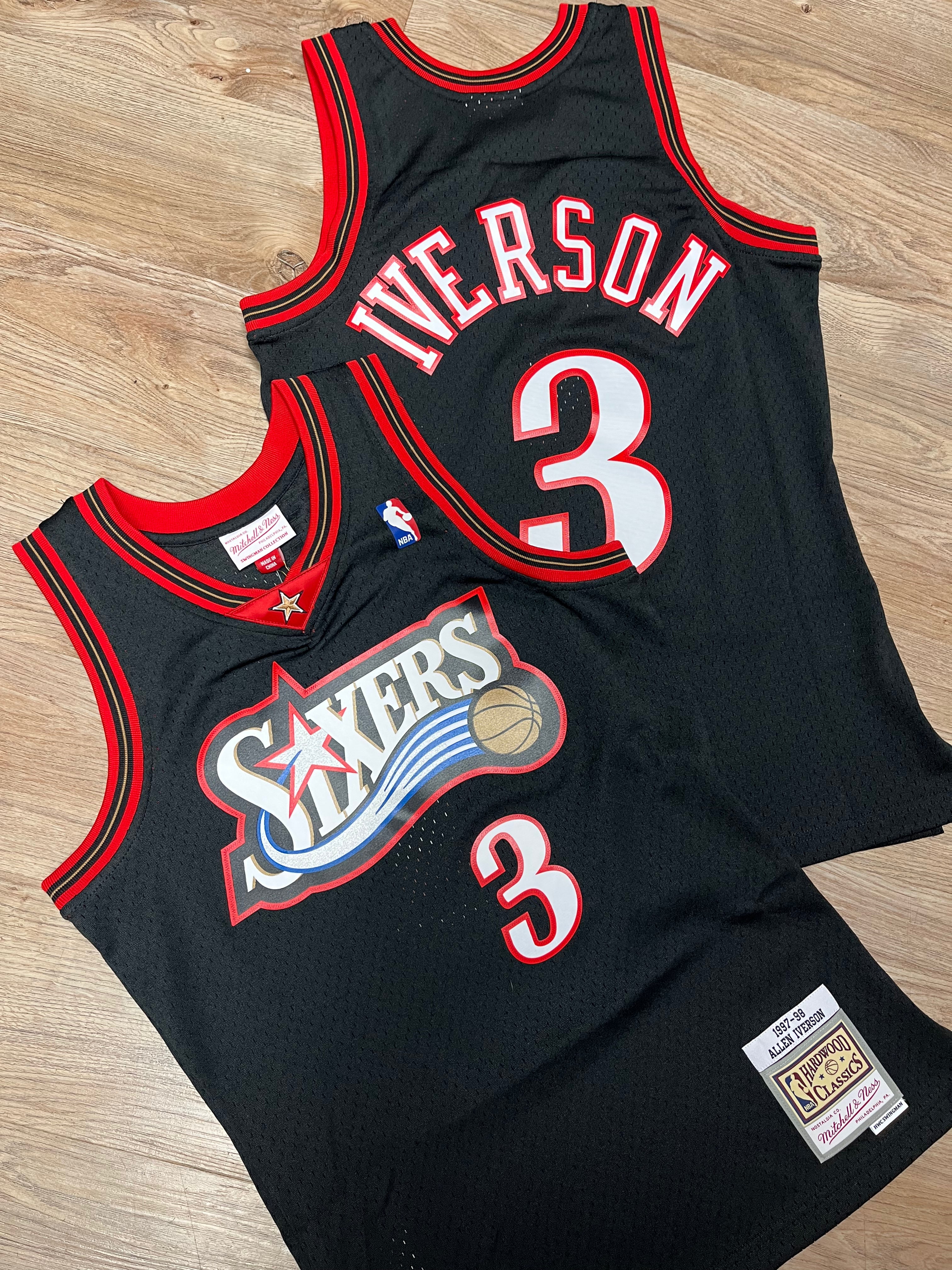 Mitchell Ness Swingman Allen Iverson Philadelphia 76ers 1997 98 Jersey