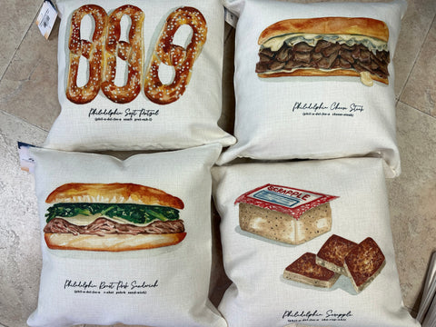 Philadelphia Food Pillows
