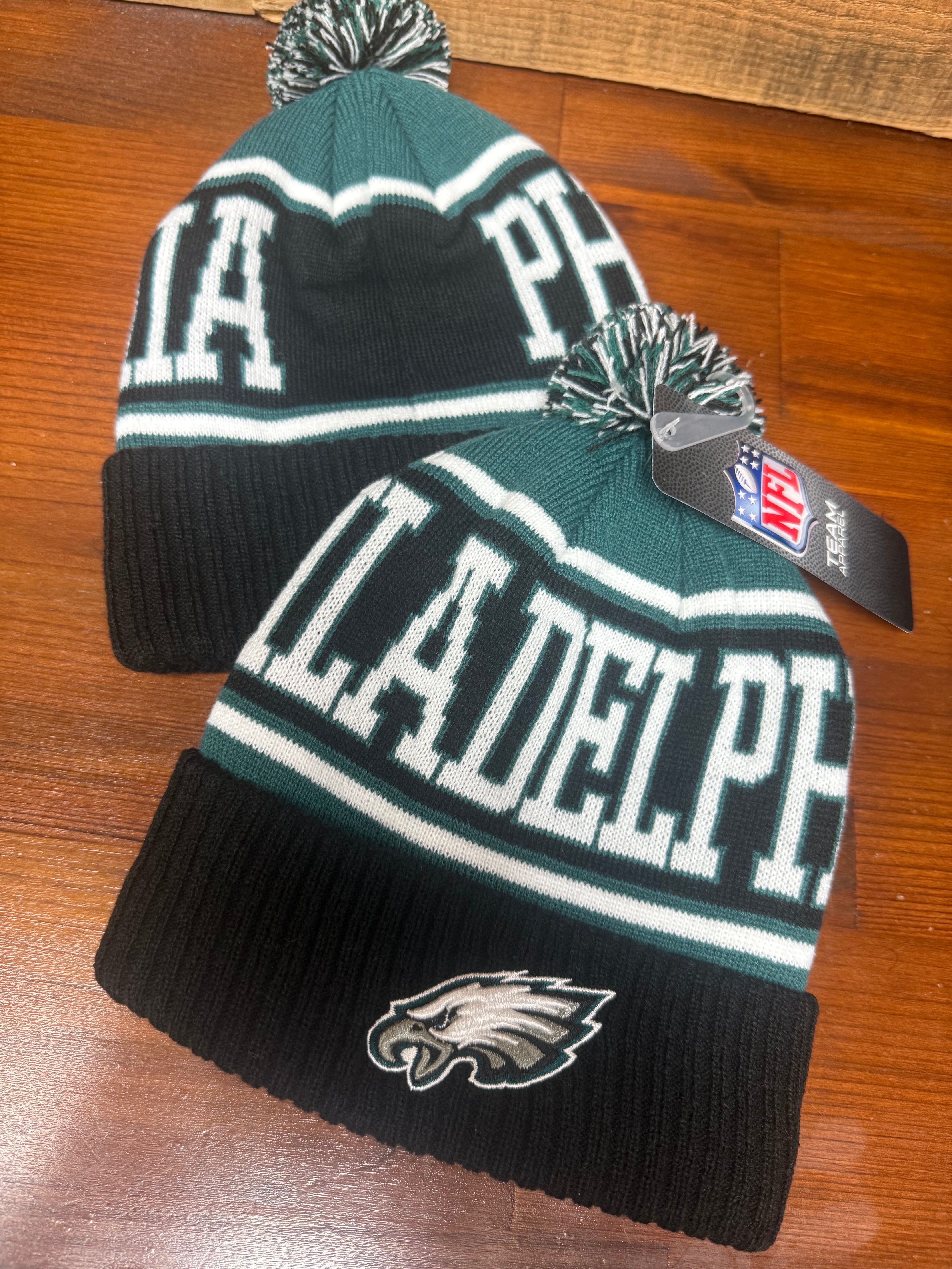 Toddler Eagles True Edge Cuff Knit Pom Hat