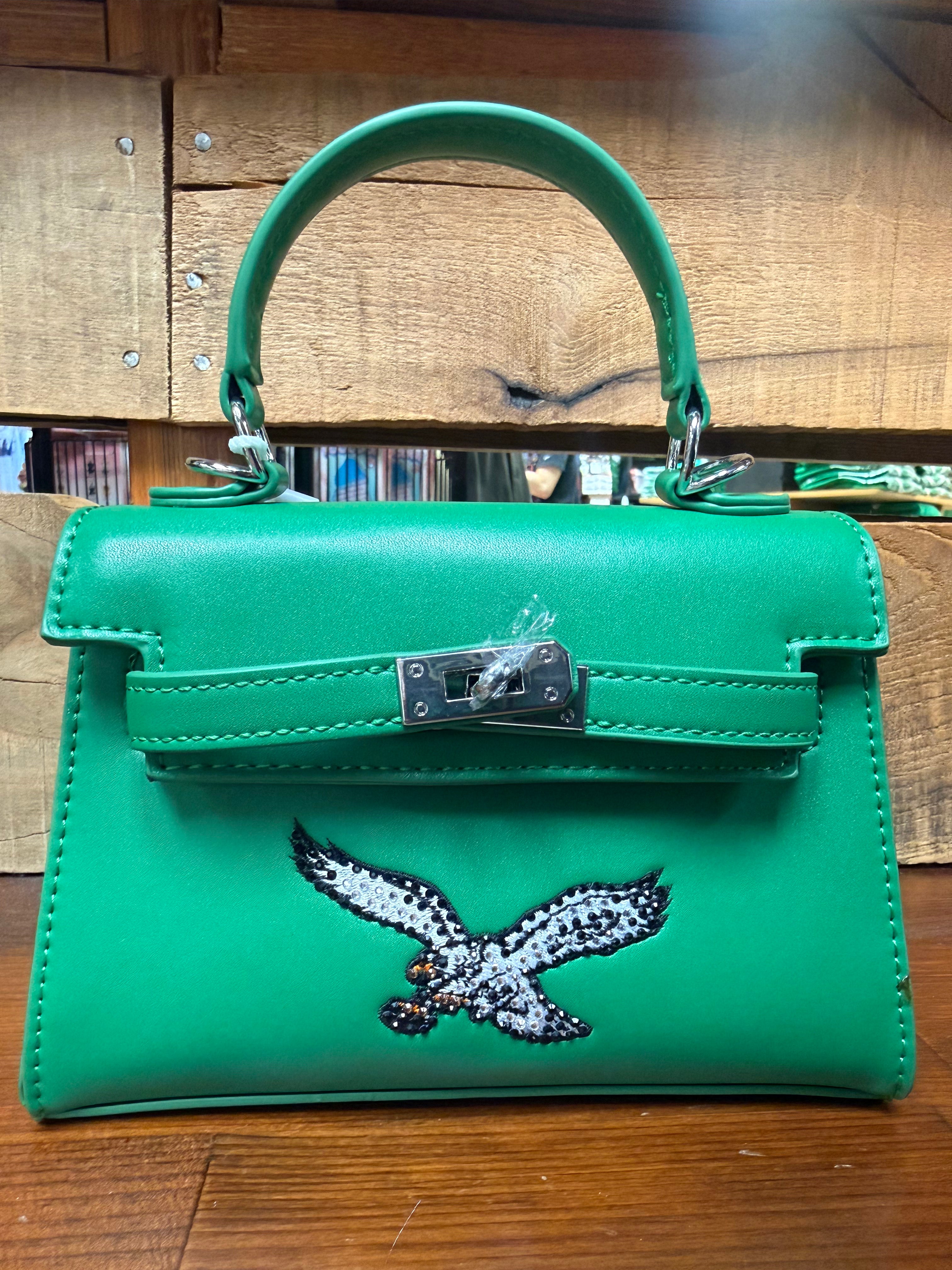 Eagles Throwback Kelly Green Cross Body Clutch