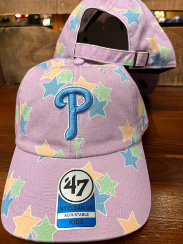 Kids Phillies Cosmos Star Bright Cleanup Hat
