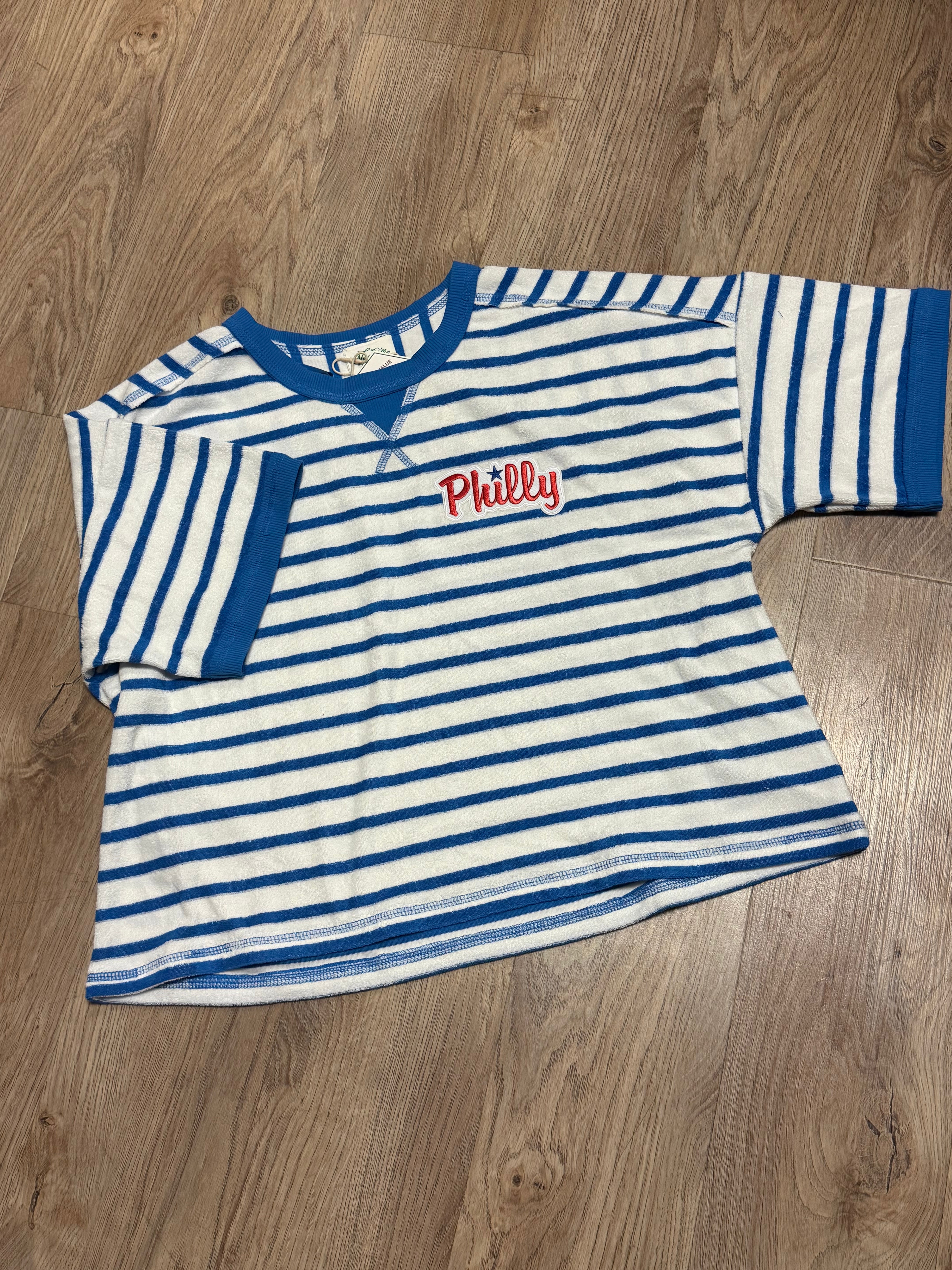 Ladies Philly Striped Terry Tee