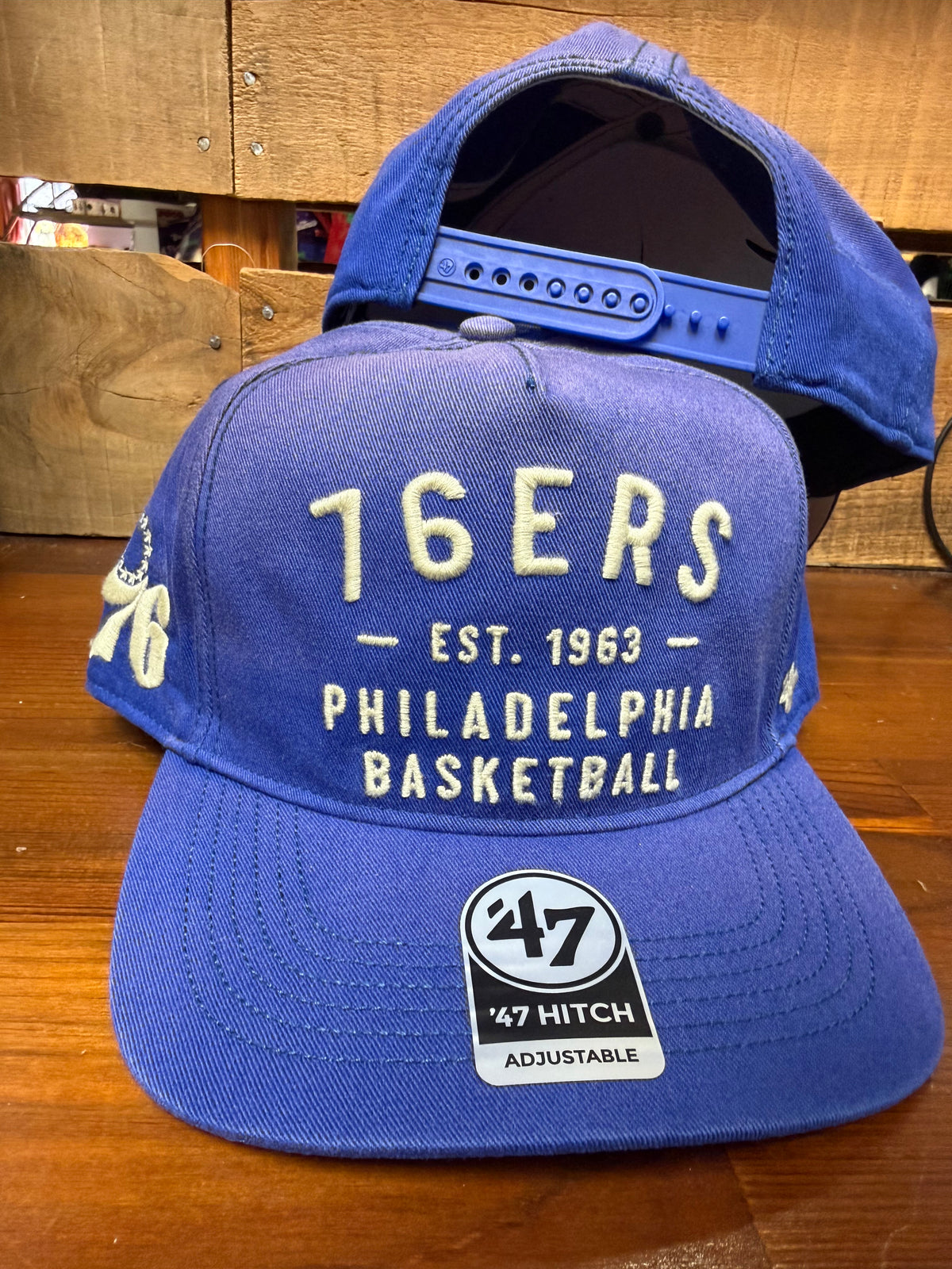 Sixers Royal Dusted Laramie Hitch Hat