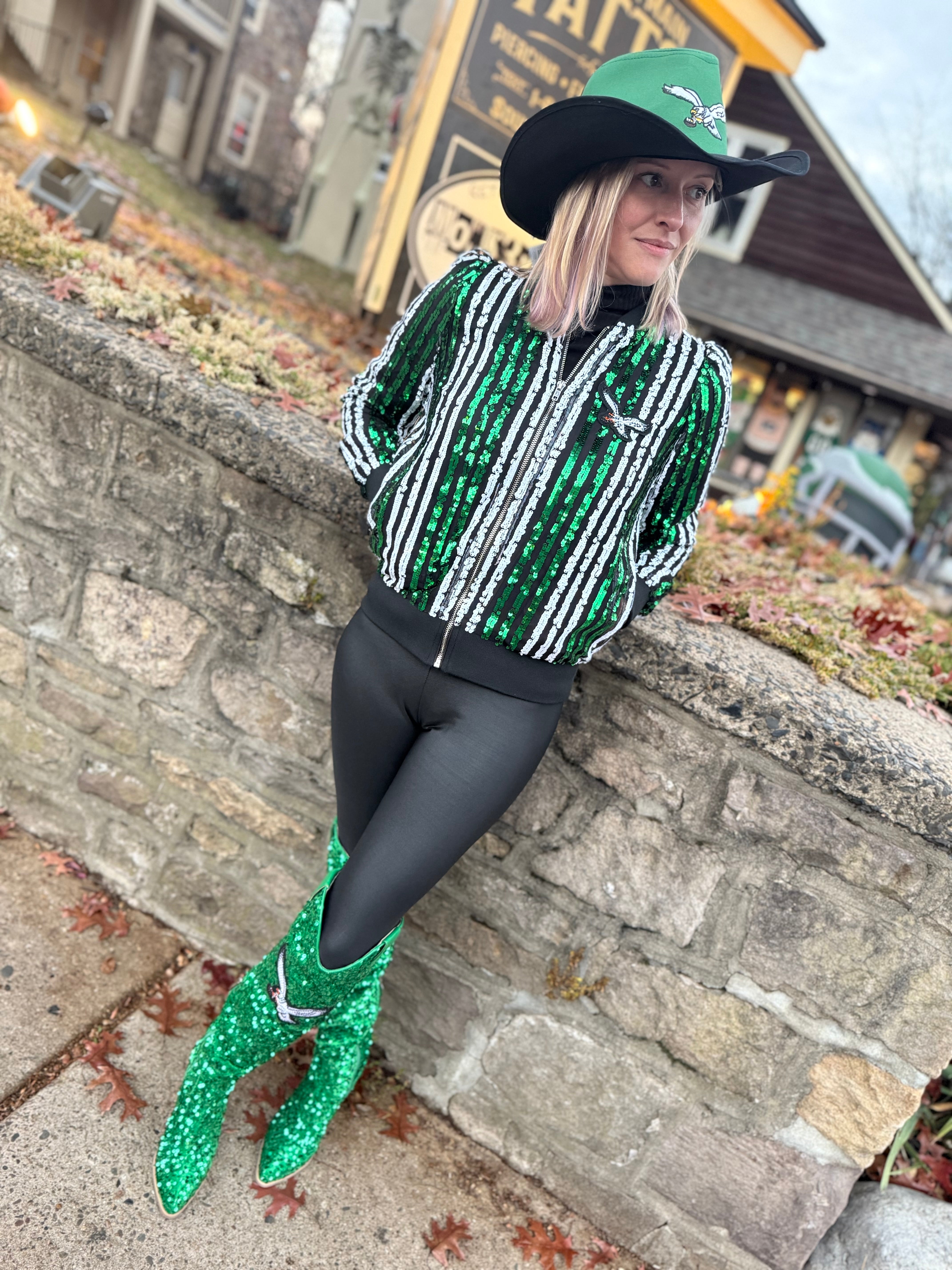 Ladies Cuce Eagles Bling Two Tone Jacket