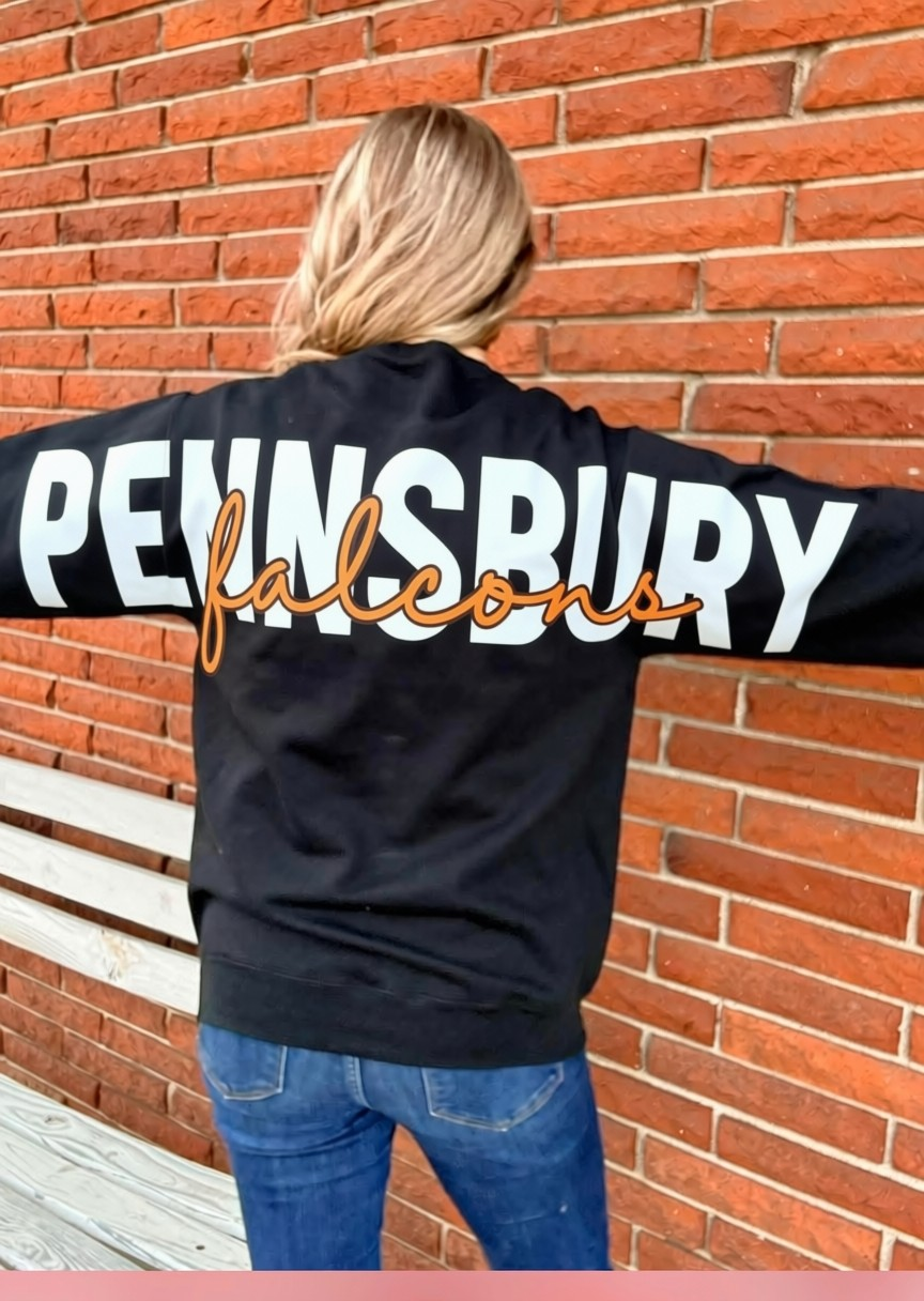 Pennsbury High School Falcons Overprint Crew Sweatshirt