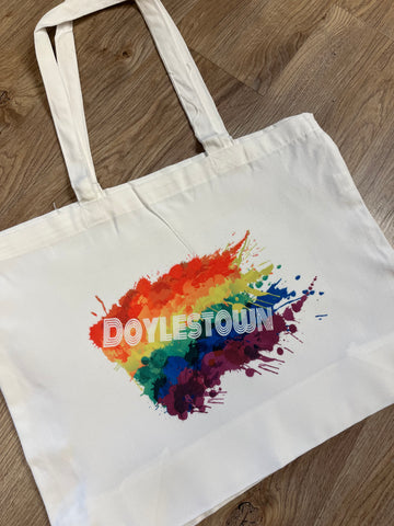 Doylestown Pride Paint Splatter Tote Bag