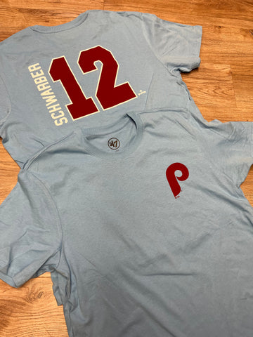 Kyle Schwarber Throwback Phillies Name and Number