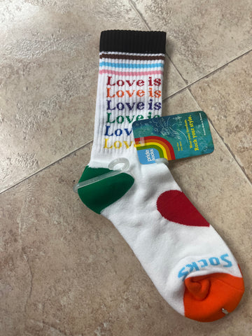 Love is pride socks